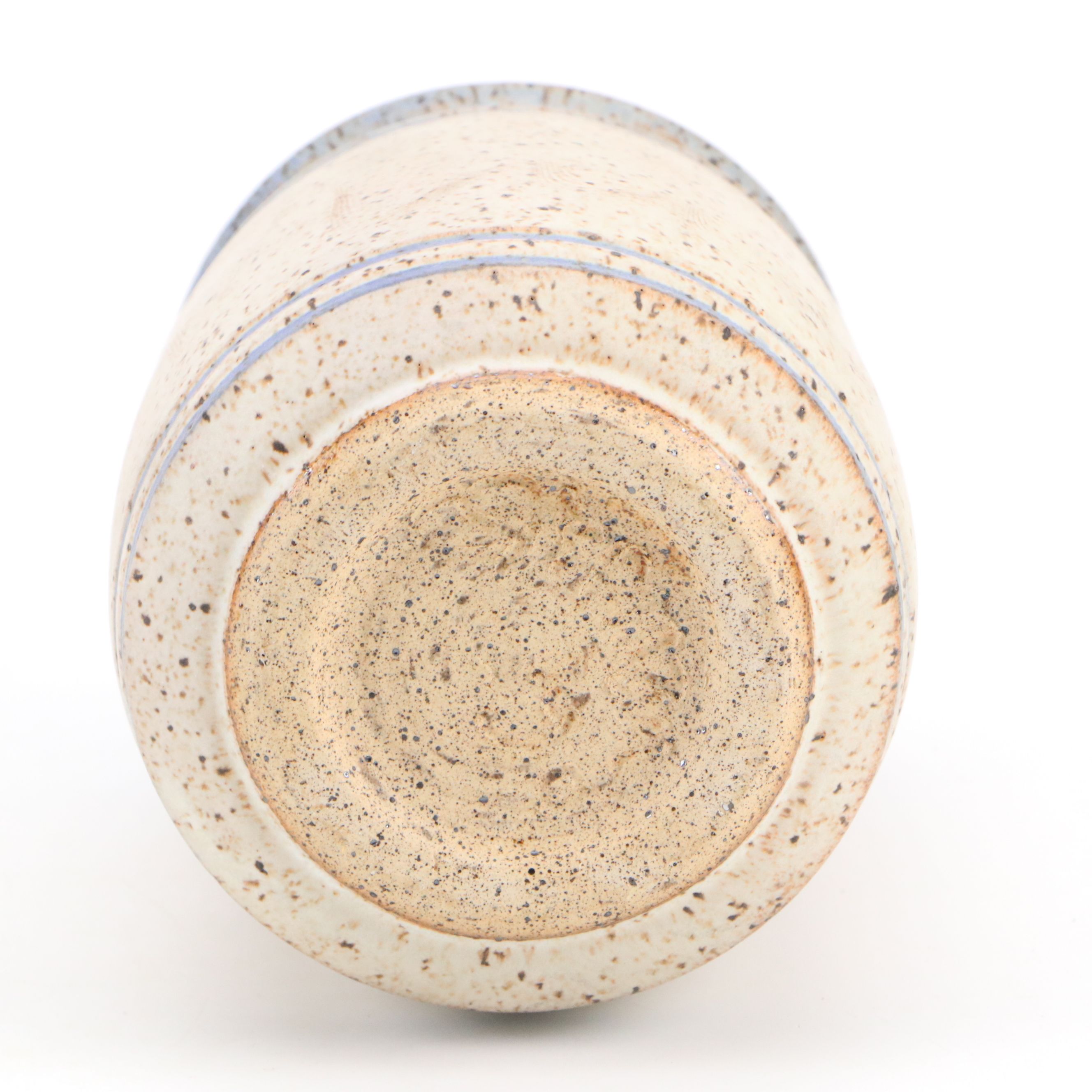 Dick Overman Handcrafted Stoneware Vase and Plate