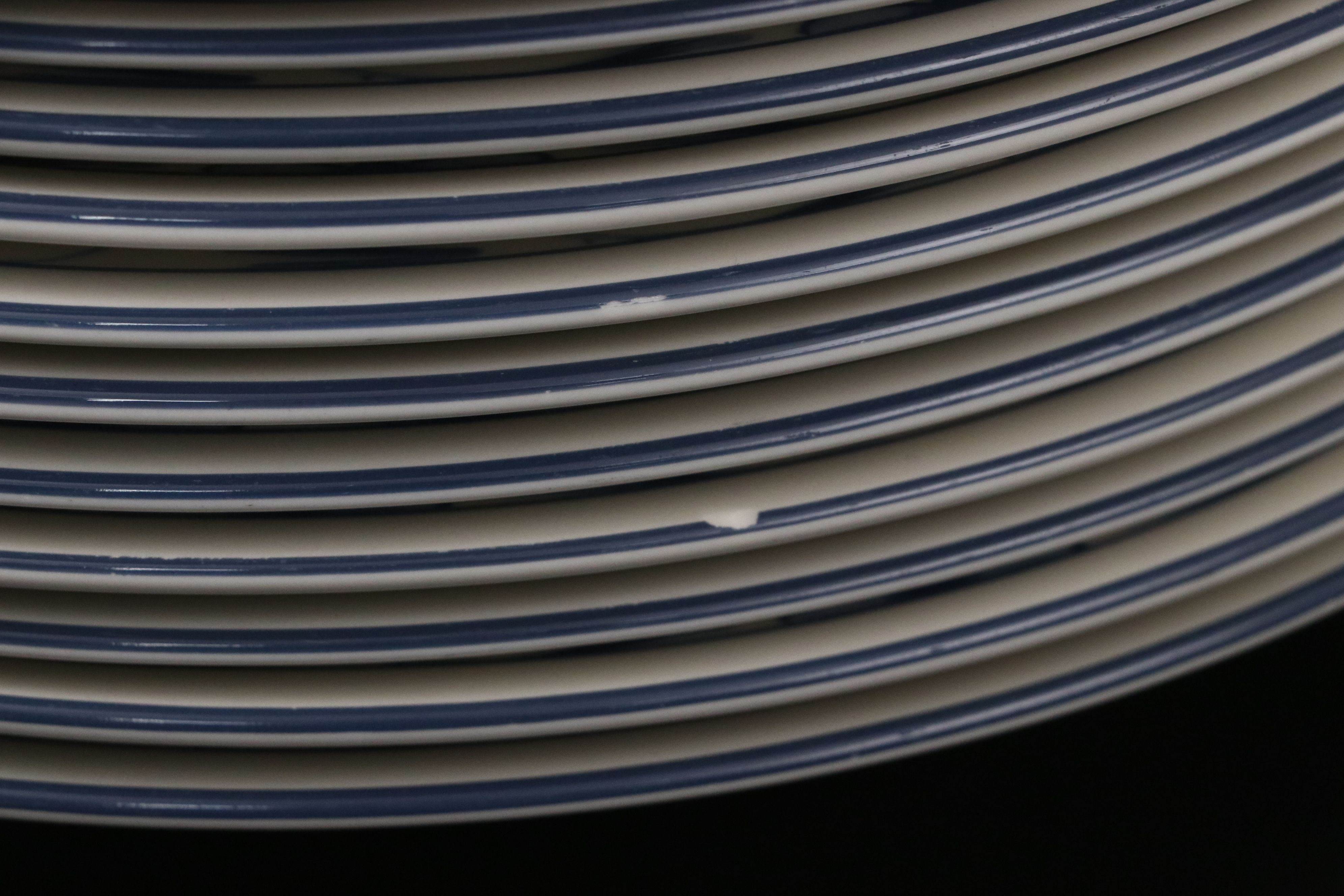 Lenox "Country Blue" Stone China Dinnerware, 1987–1993