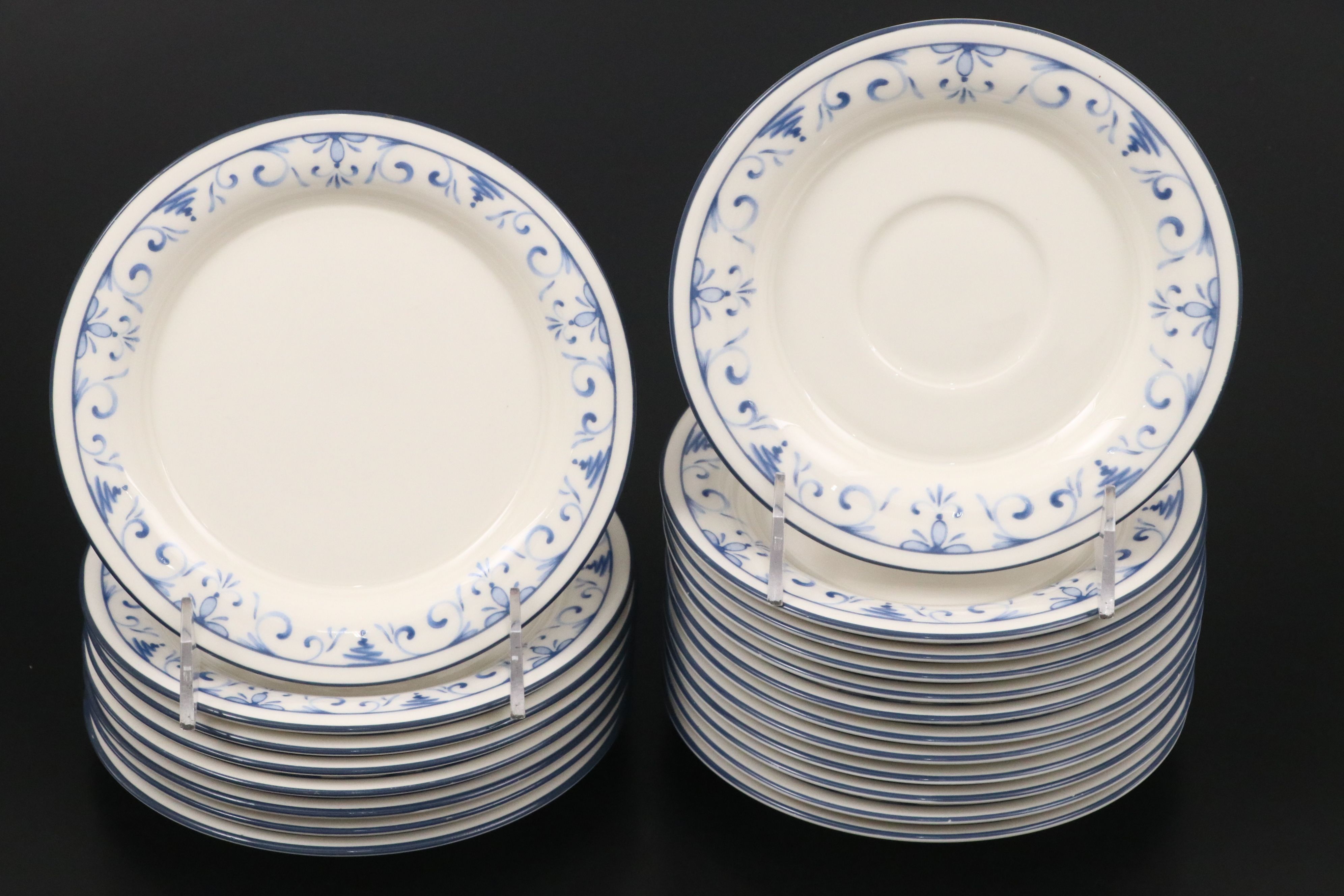 Lenox "Country Blue" Stone China Dinnerware, 1987–1993
