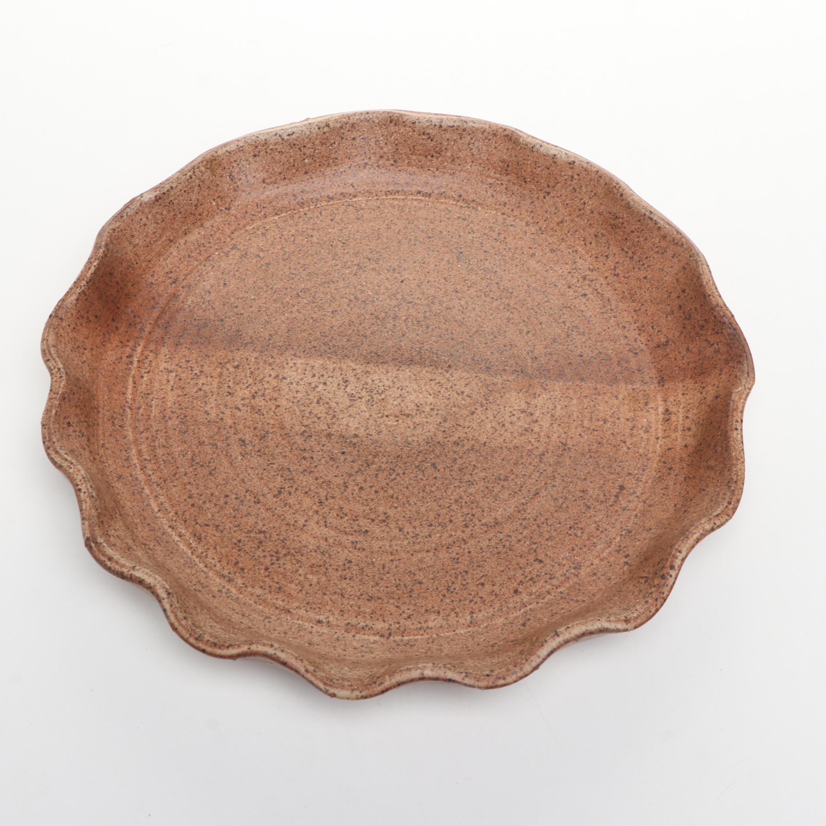 Dick Overman Stoneware Pie Plates, 1980s