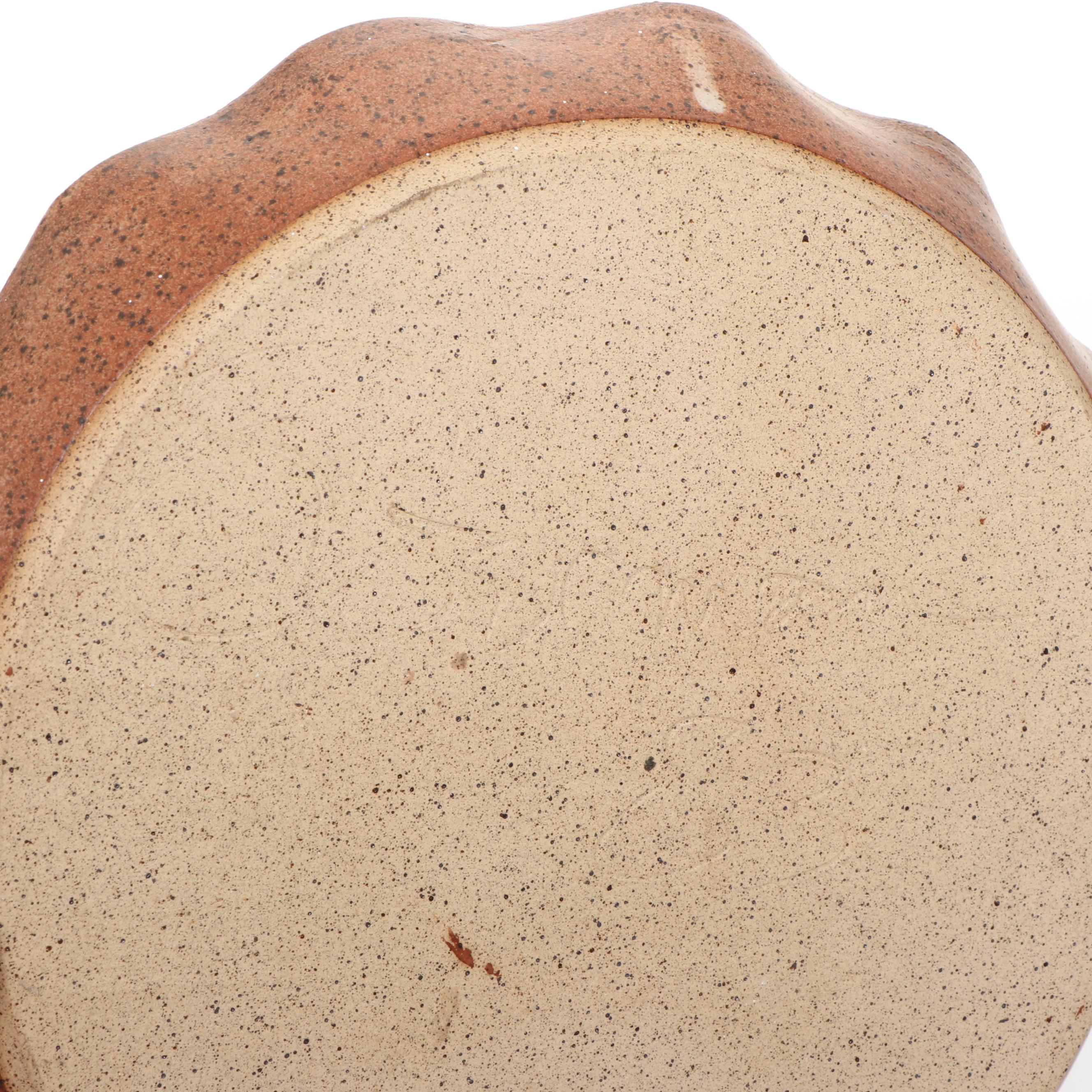 Dick Overman Stoneware Pie Plates, 1980s