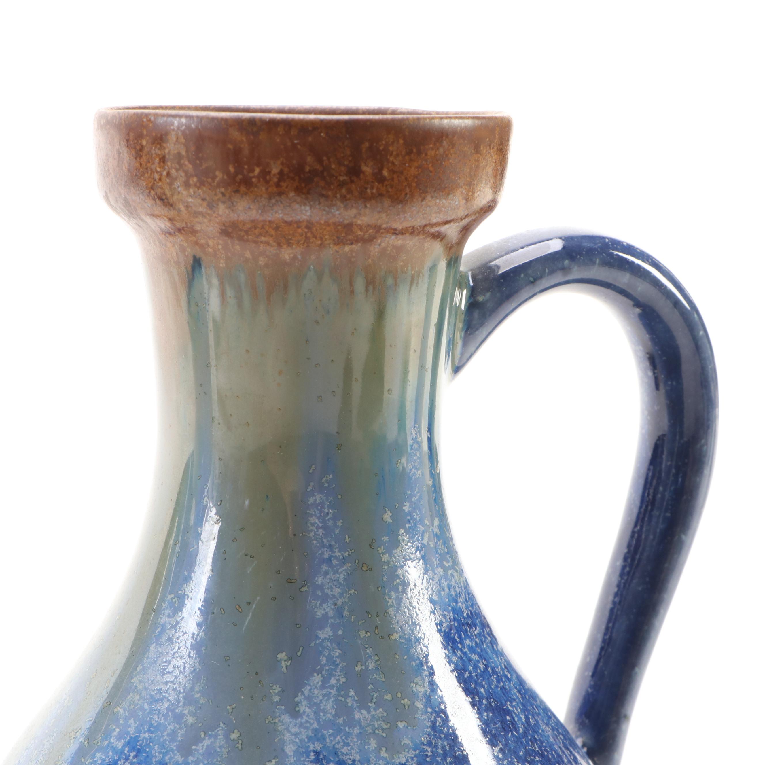 Pigeon Forge Pottery Ceramic Oil Lamp and Vase