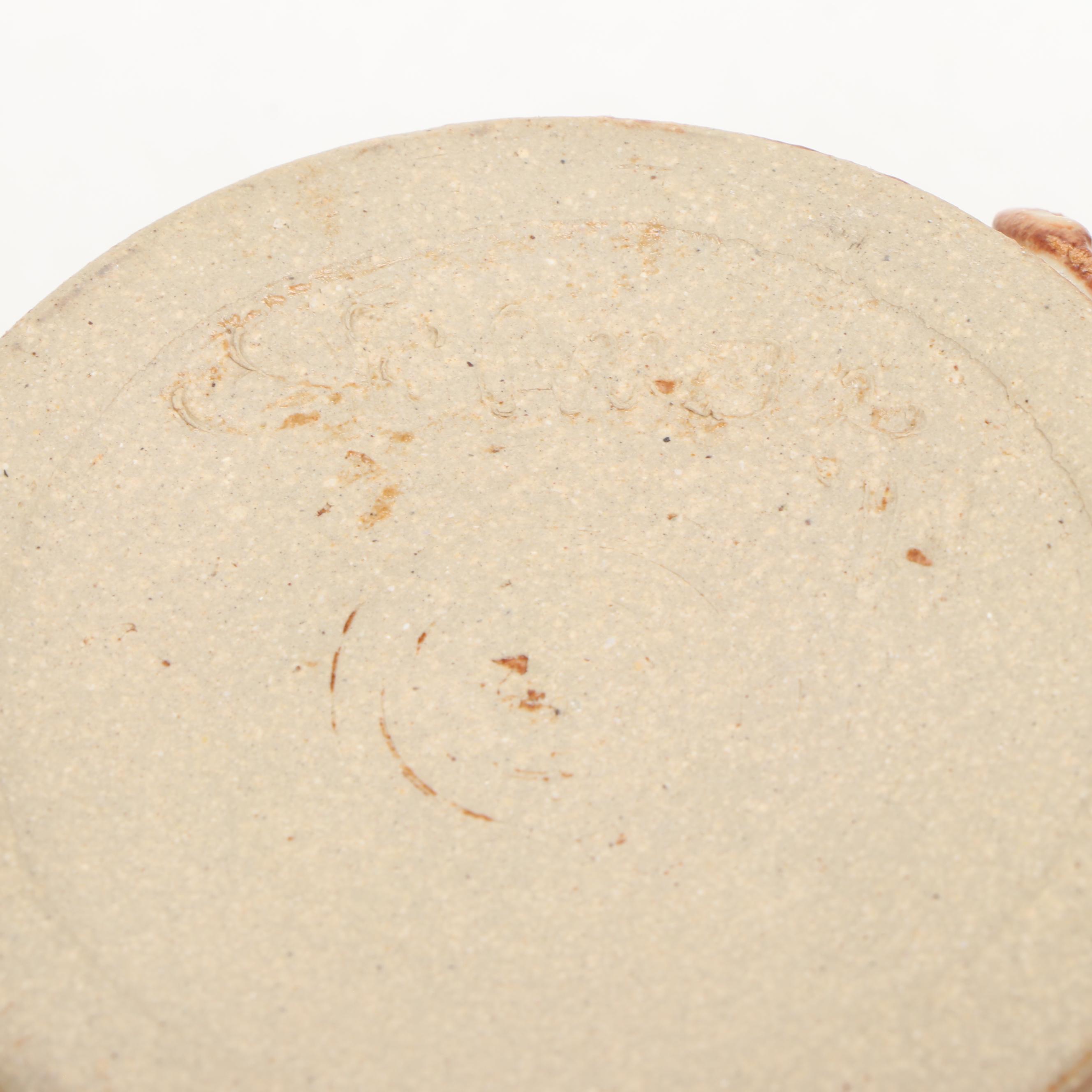 Dick Overman Figural Stoneware Mug, 21st Century