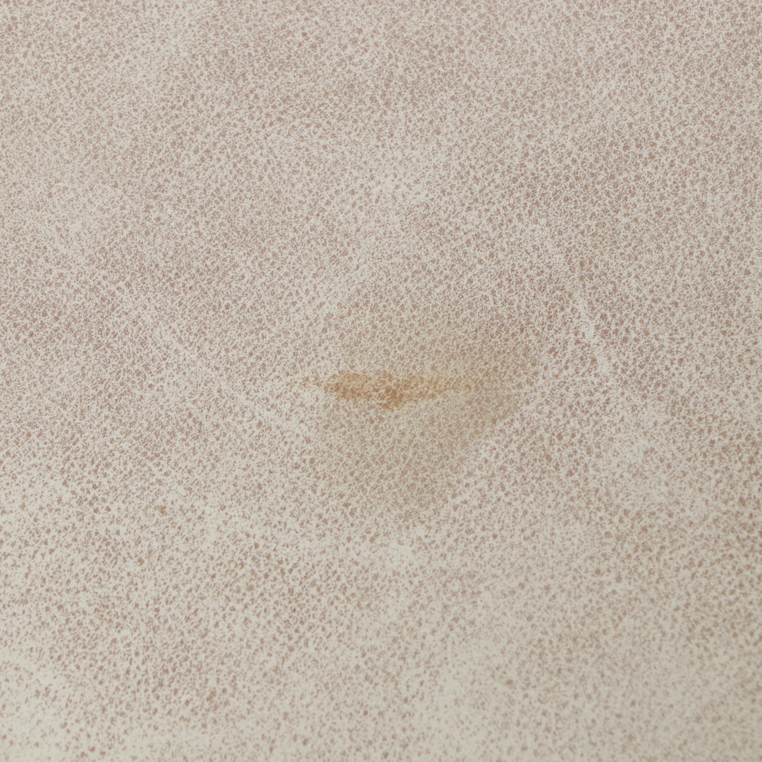 French Provincial Style Fabric Upholstered White-Painted Wood Ottoman