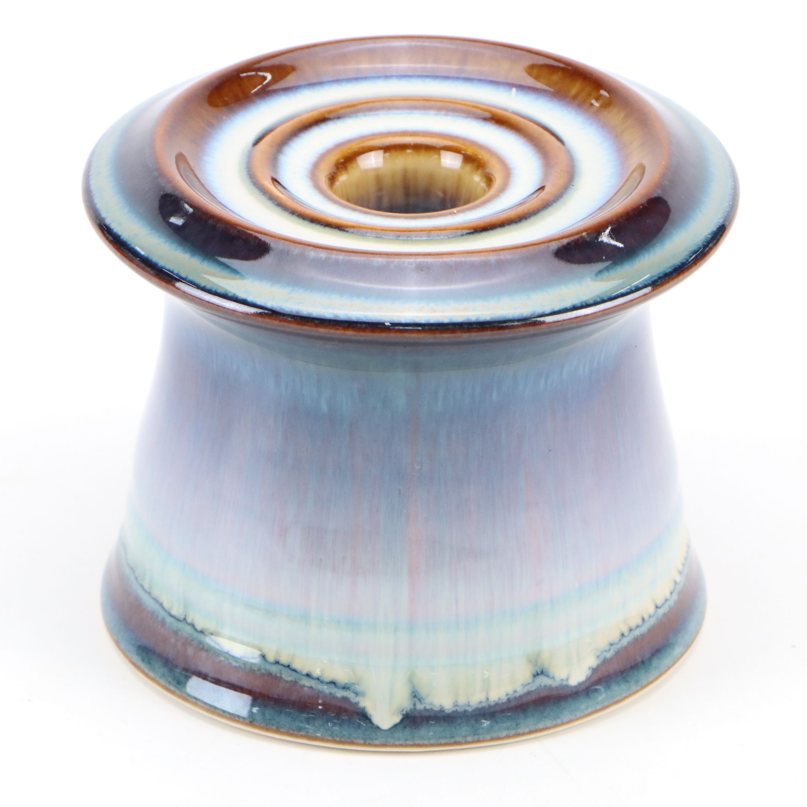 Bill Campbell Ceramic Oil Lamp and Cheri Glaser Bean Crock with Candlestick