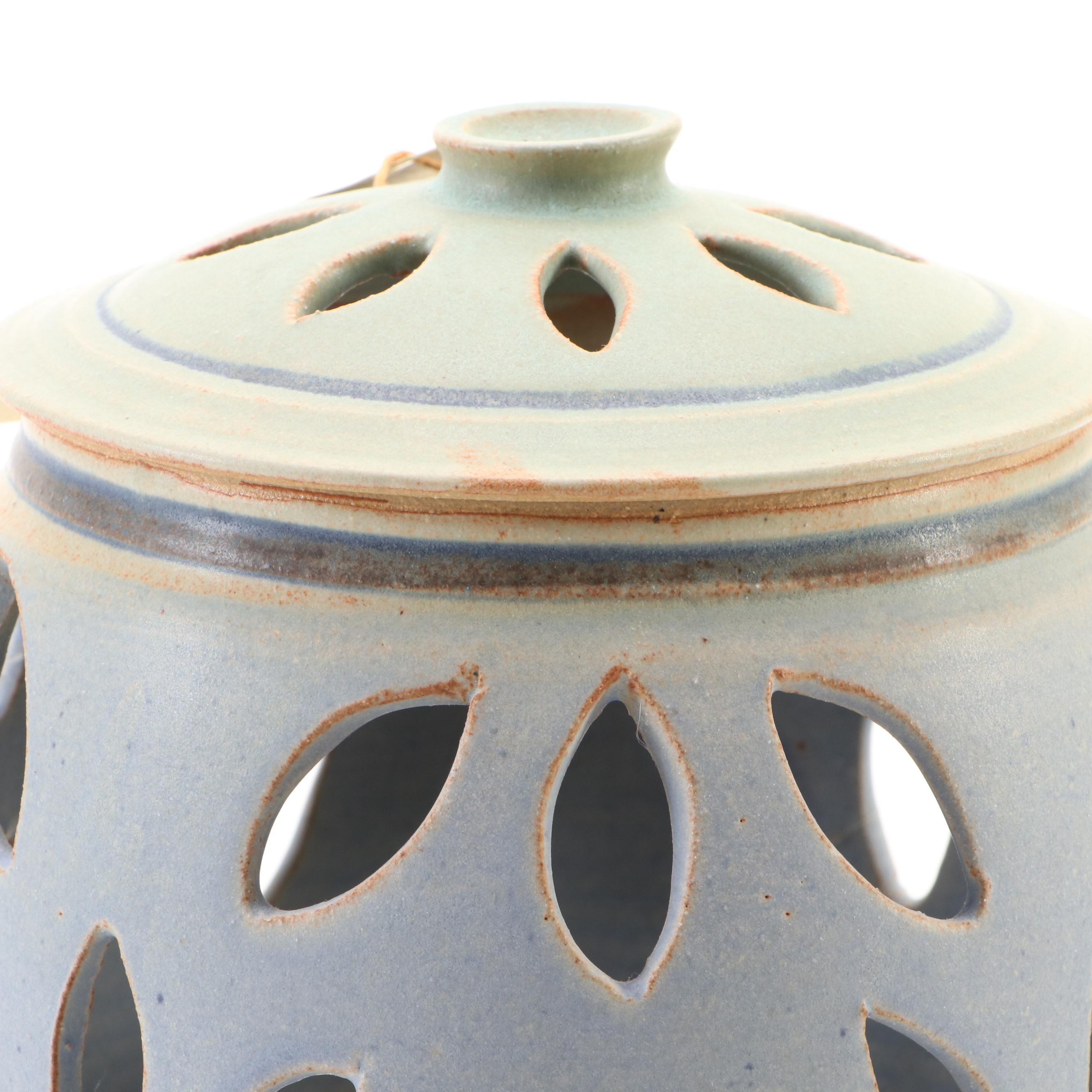 Dick Overman Handcrafted Stoneware Lantern