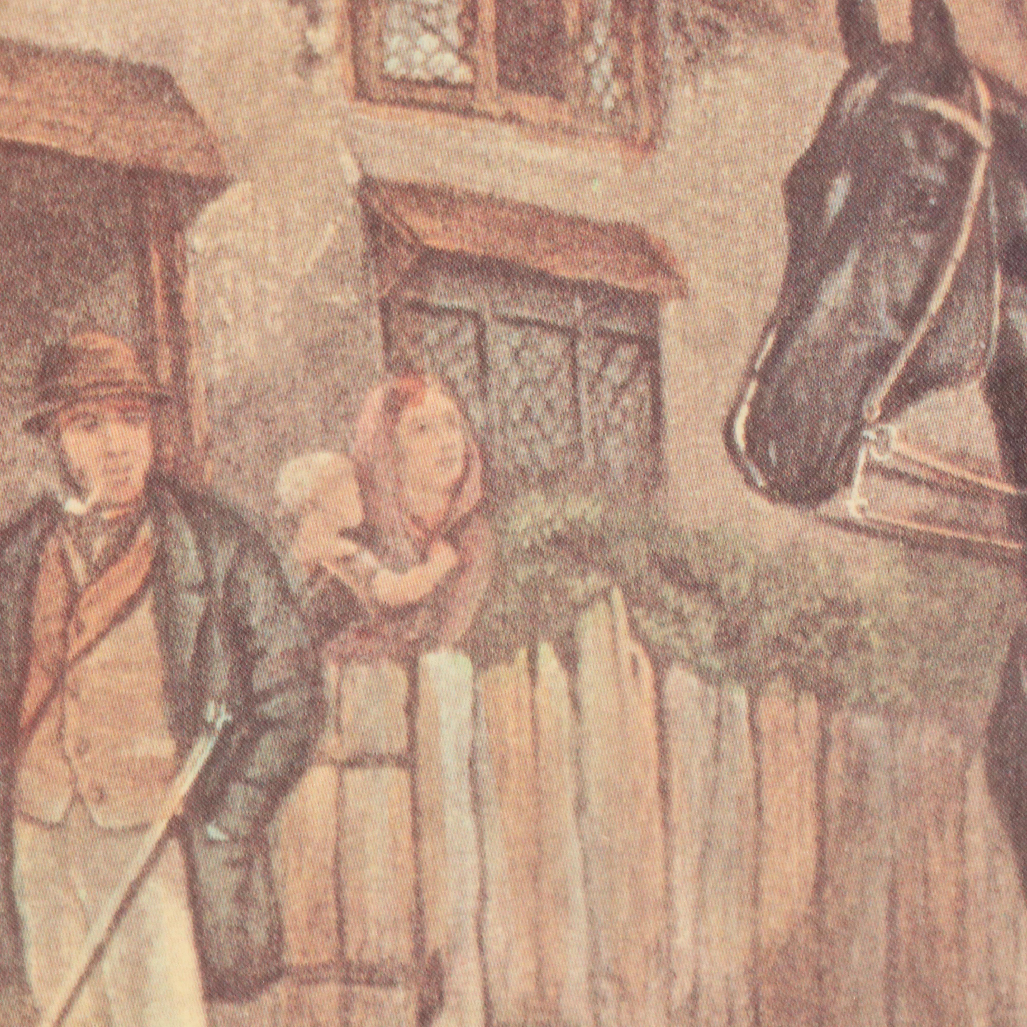 Offset Lithograph After William J. Shayer Jr. of Fox Hunting Scene