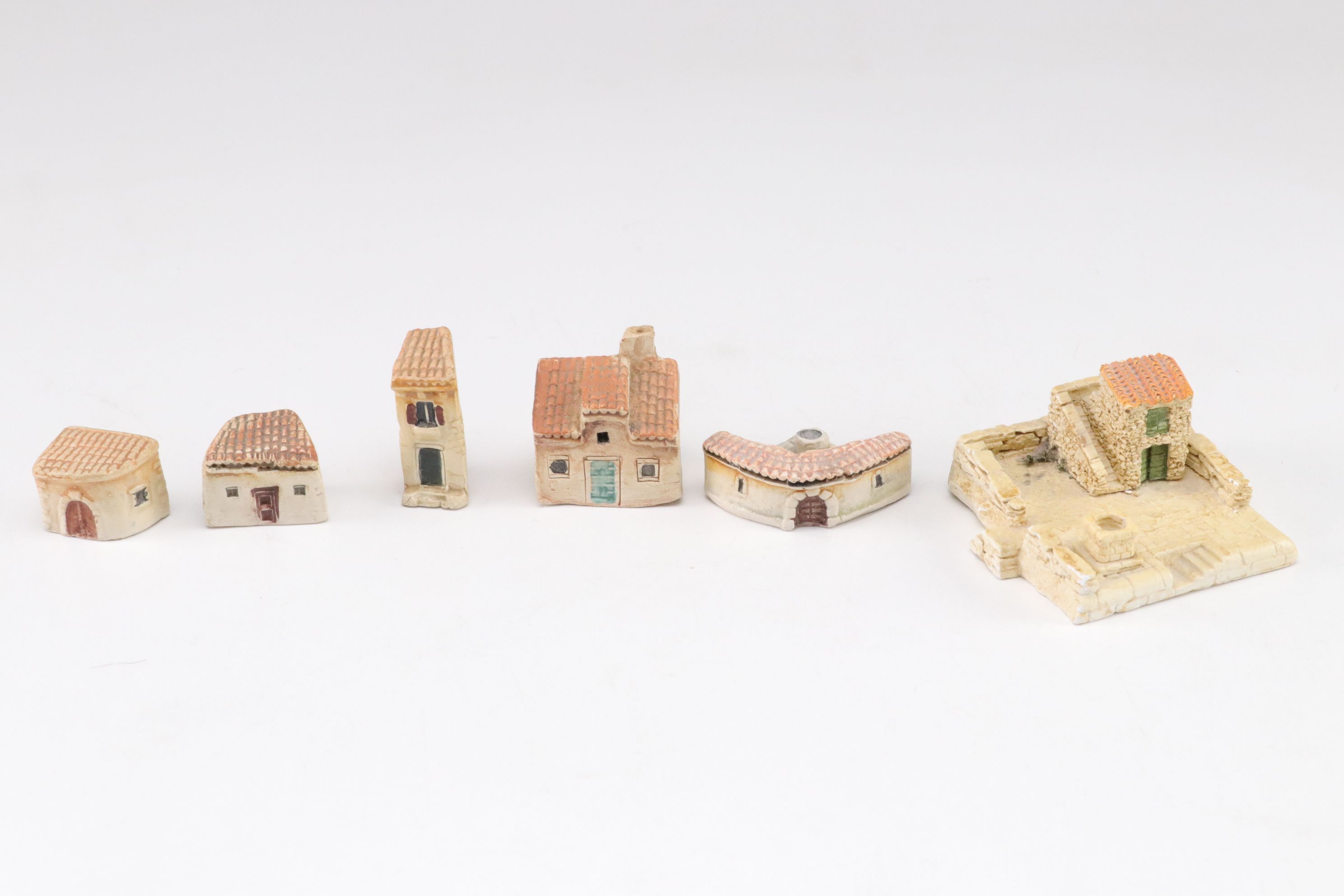 Gault Ceramic Miniature Houses, Trees & Other Buildings