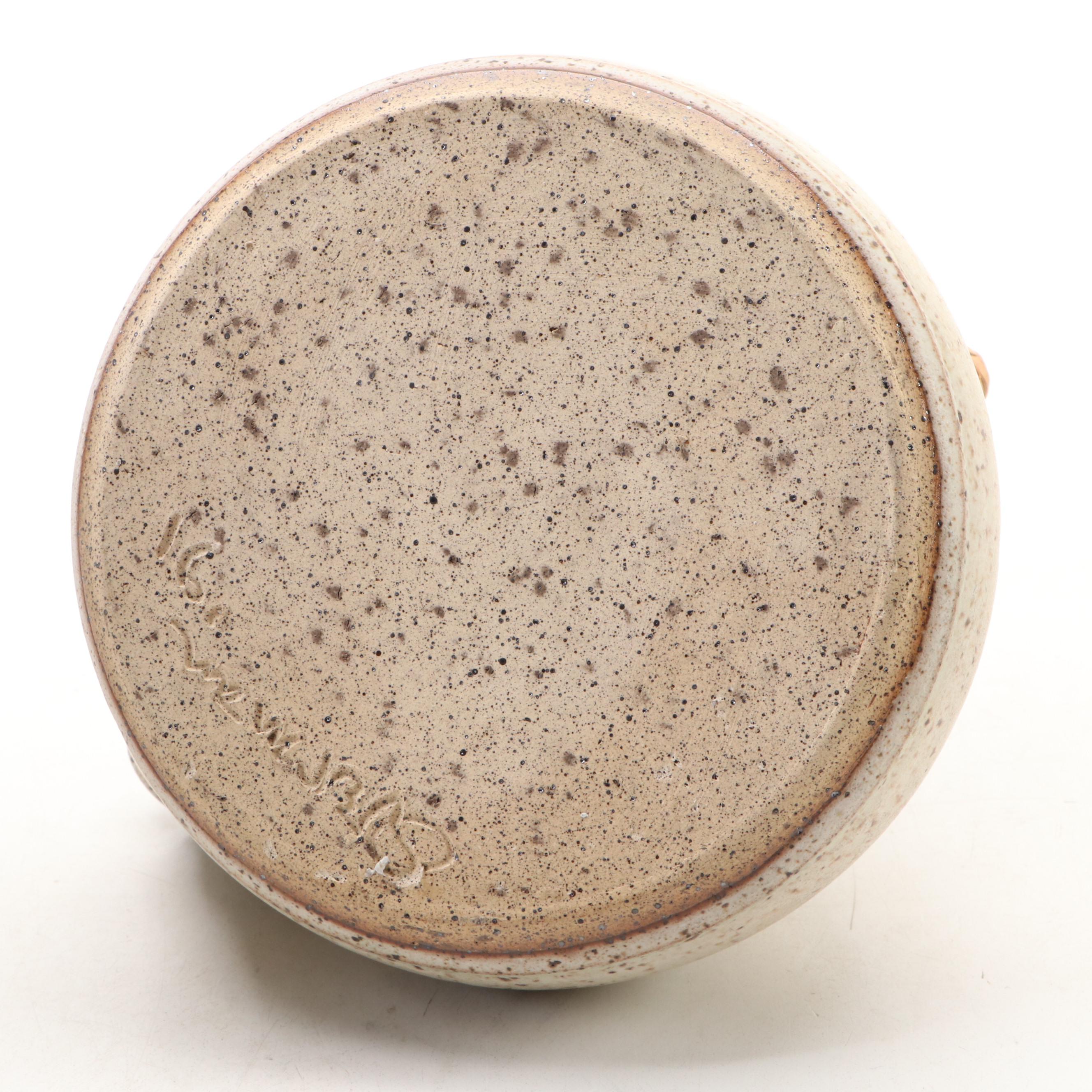 Dick Overman Handcrafted Stoneware Vase and Teapot