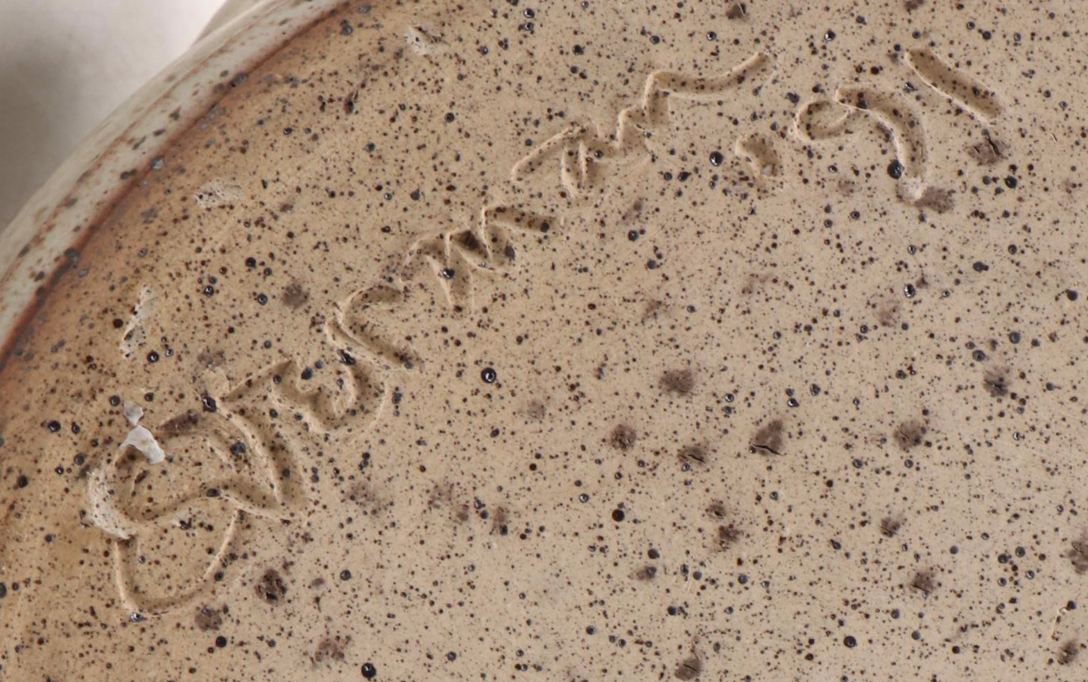 Dick Overman Handcrafted Stoneware Vase and Teapot