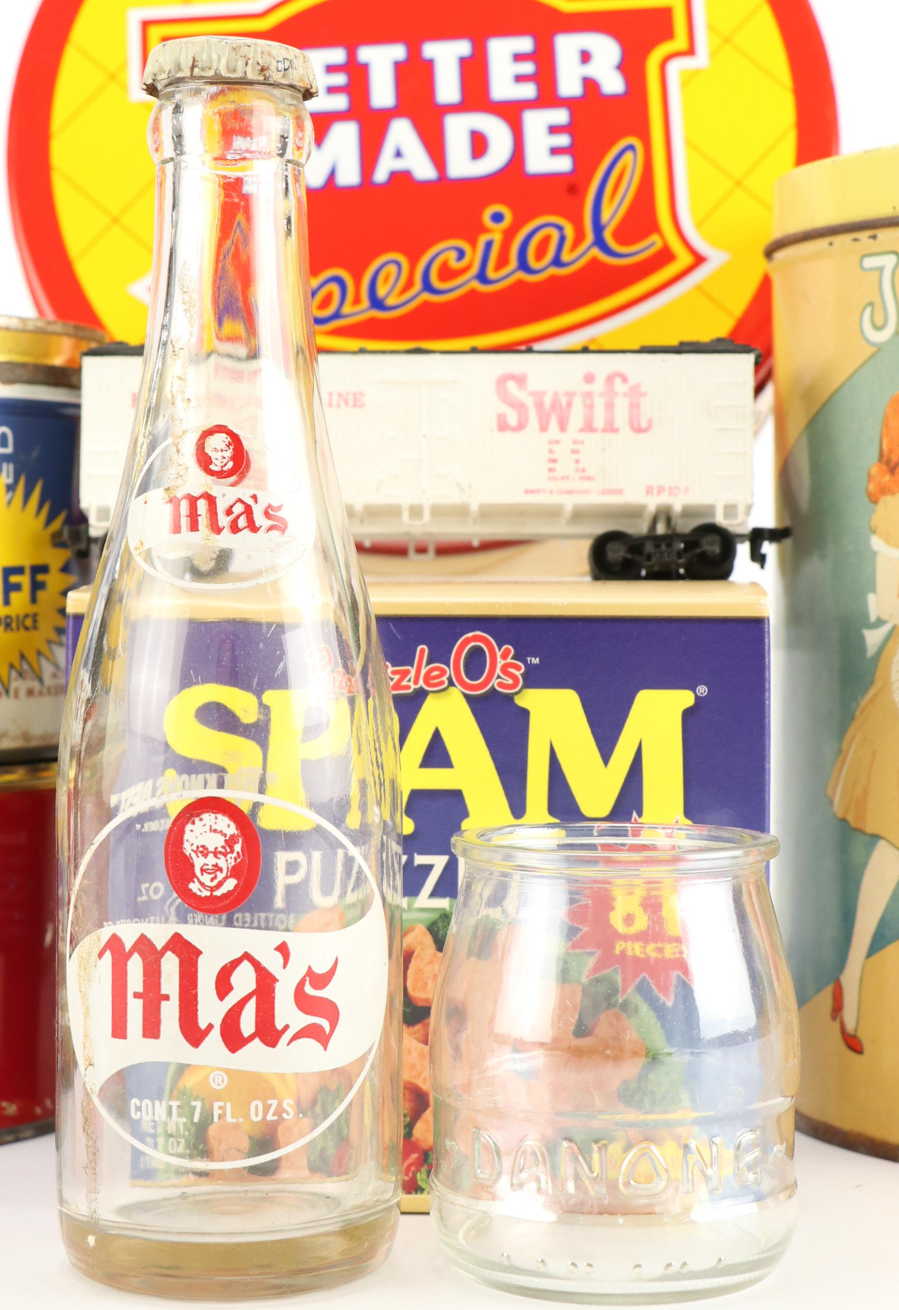 Vintage Kroger and Birds Eye and Other Canisters and Kitchenware