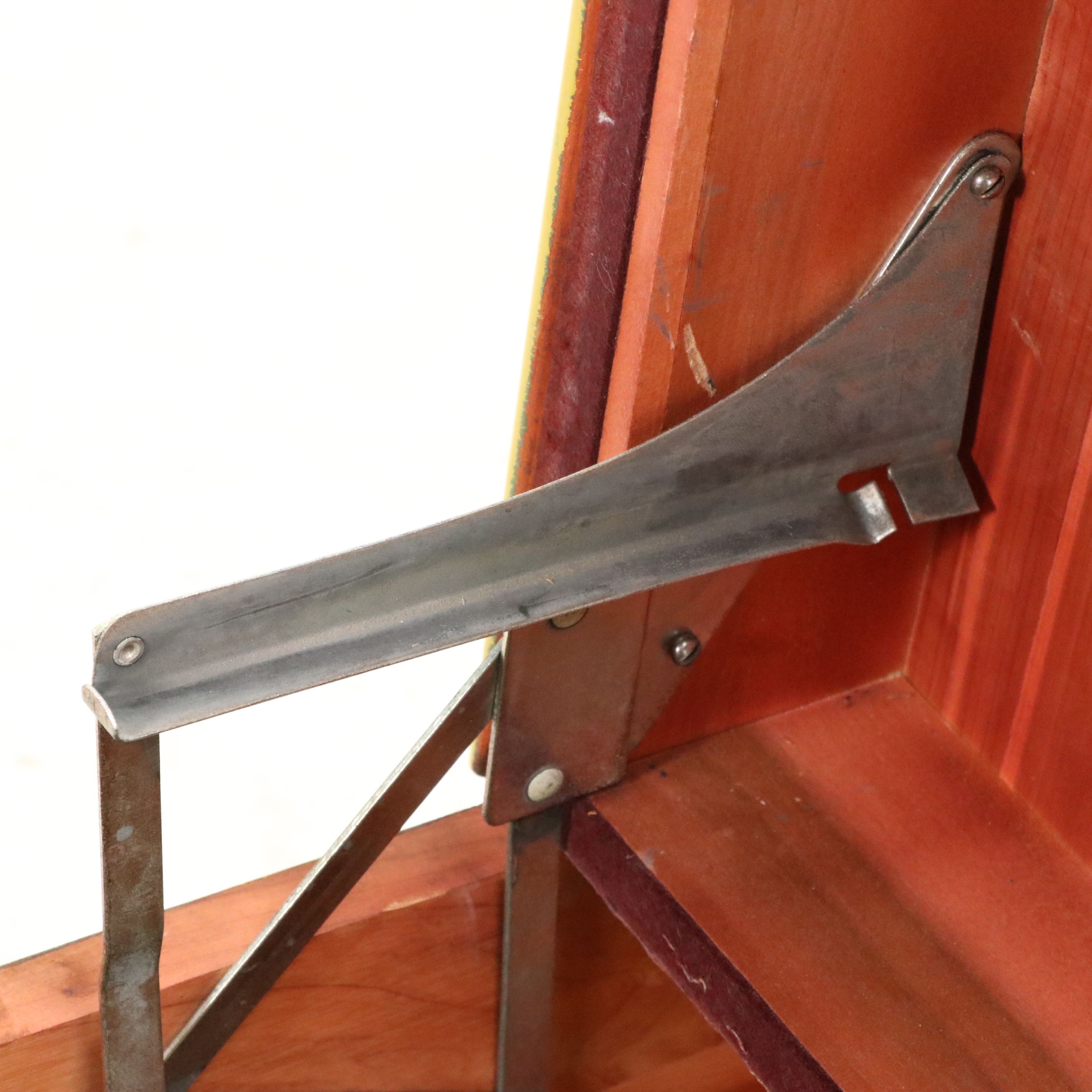 Roos Chests Art Deco Style Yellow-Painted Wood Cedar Lined Blanket Chest