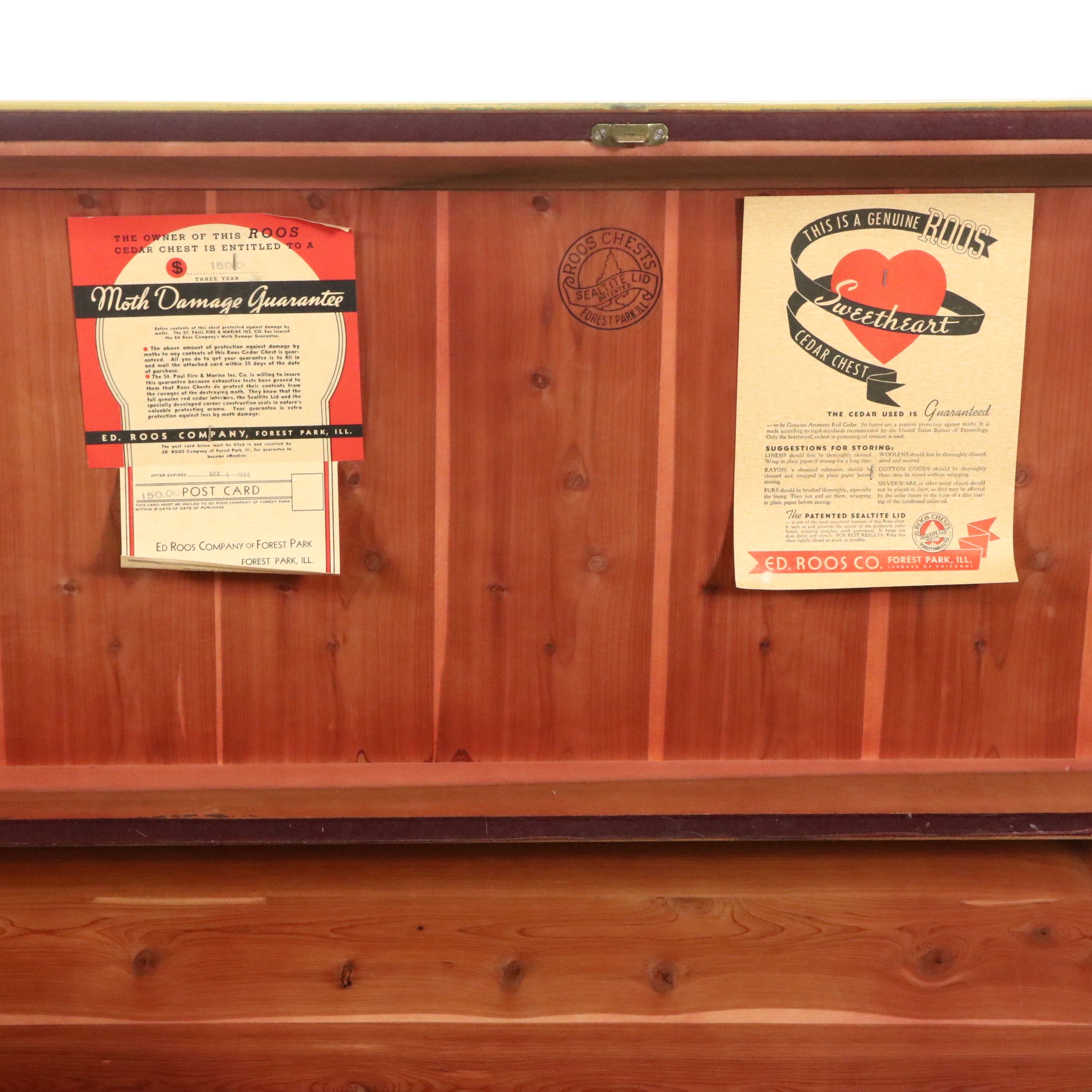 Roos Chests Art Deco Style Yellow-Painted Wood Cedar Lined Blanket Chest