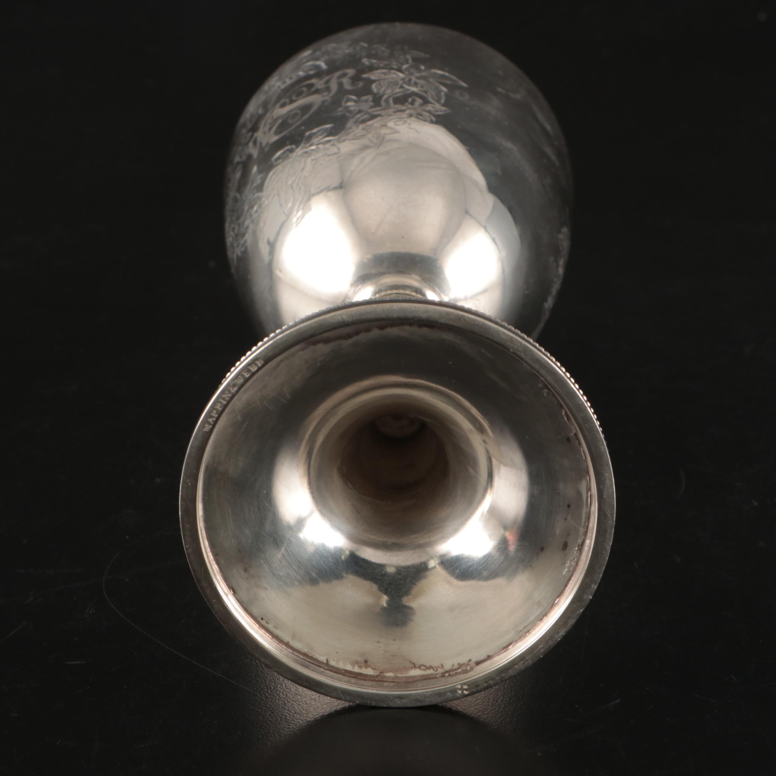 William Hutton & Sons with Other Repoussé Silver Plate Goblets