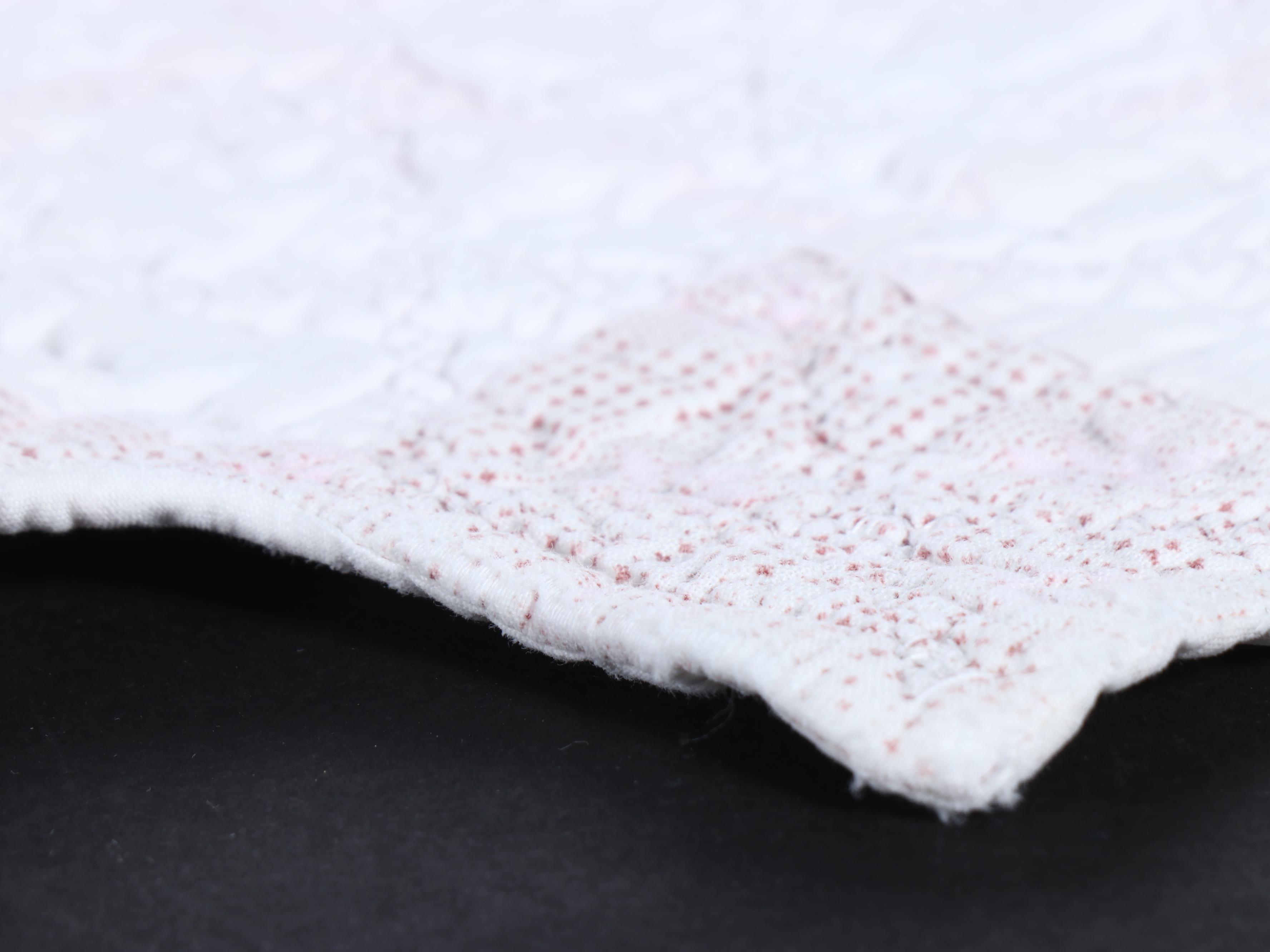 Hand-Pieced Antique "Double Wedding Ring" with "Trip Around The World" Quilts