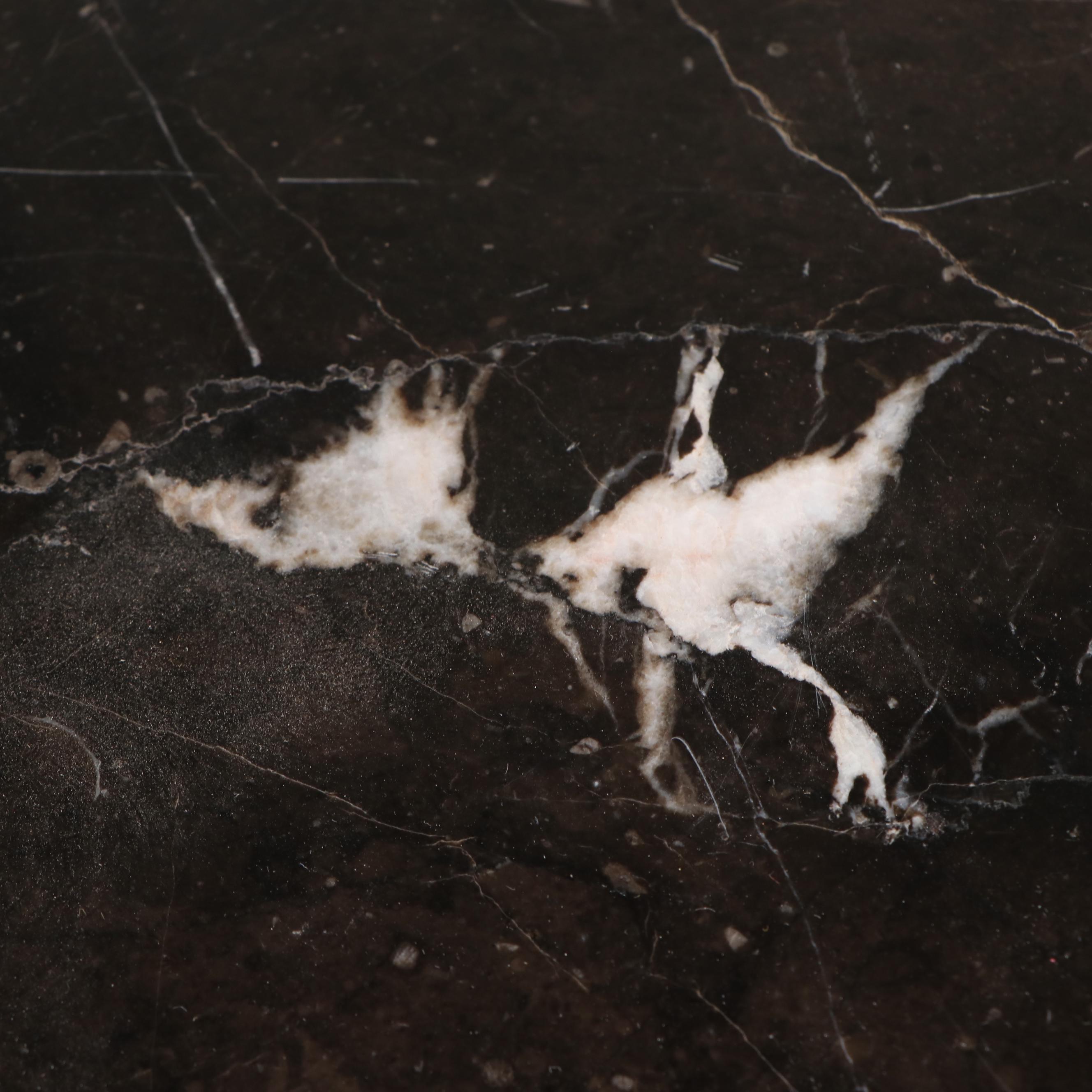 Theodore Alexander Parcel-Gilt Marble Top Pedestal