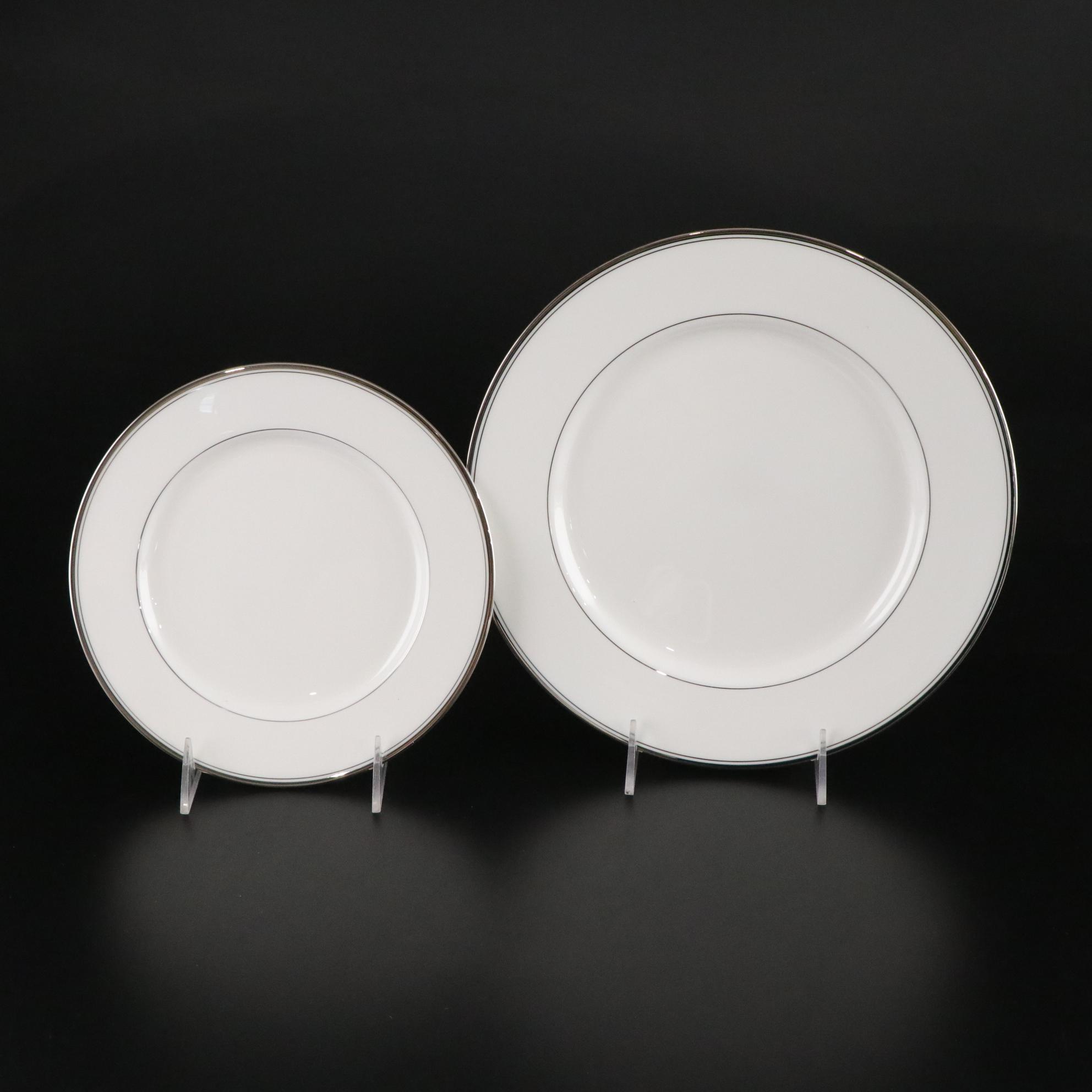 Mikasa "Gothic Platinum" Bone China Five-Piece Place Setting for Four