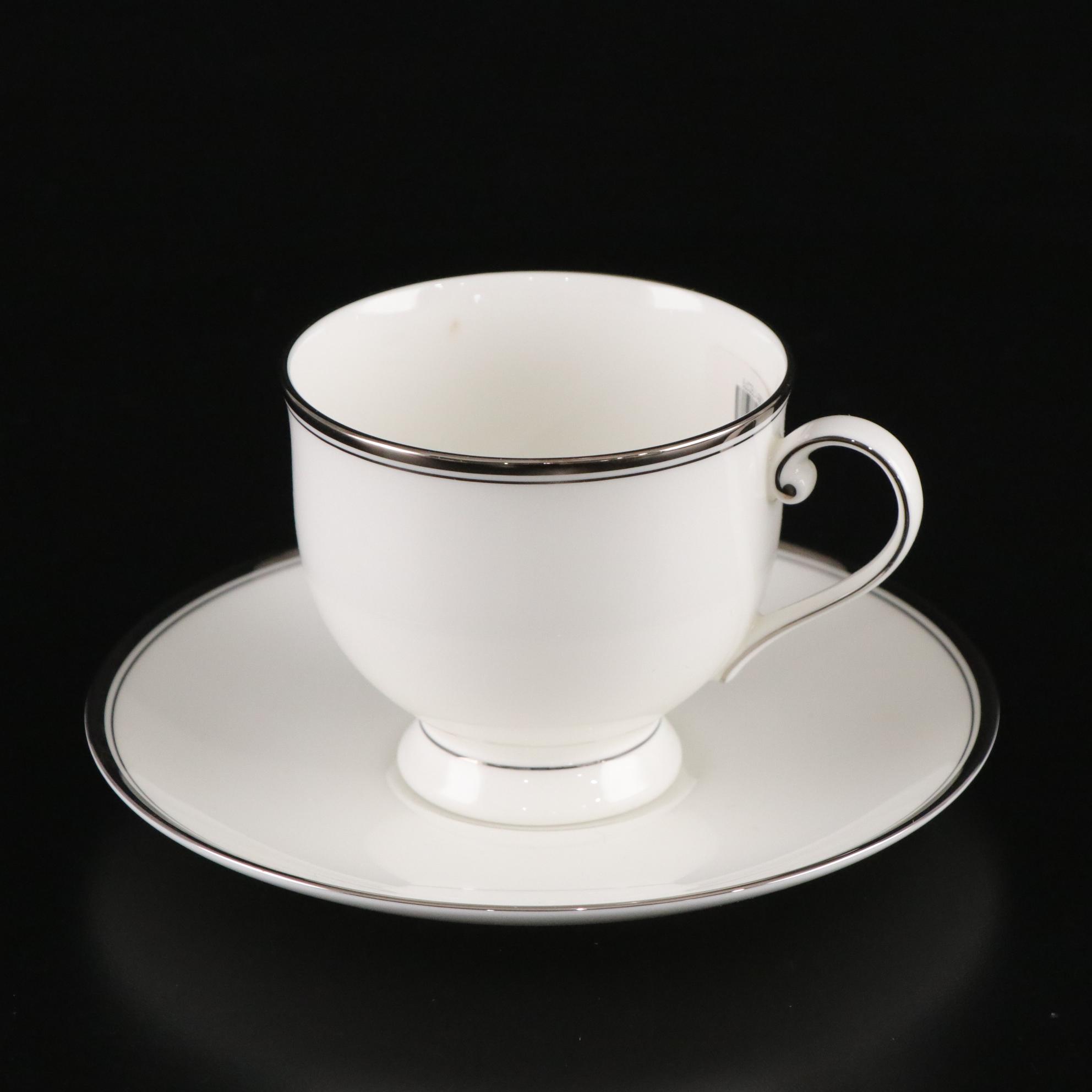 Mikasa "Gothic Platinum" Bone China Five-Piece Place Setting for Four