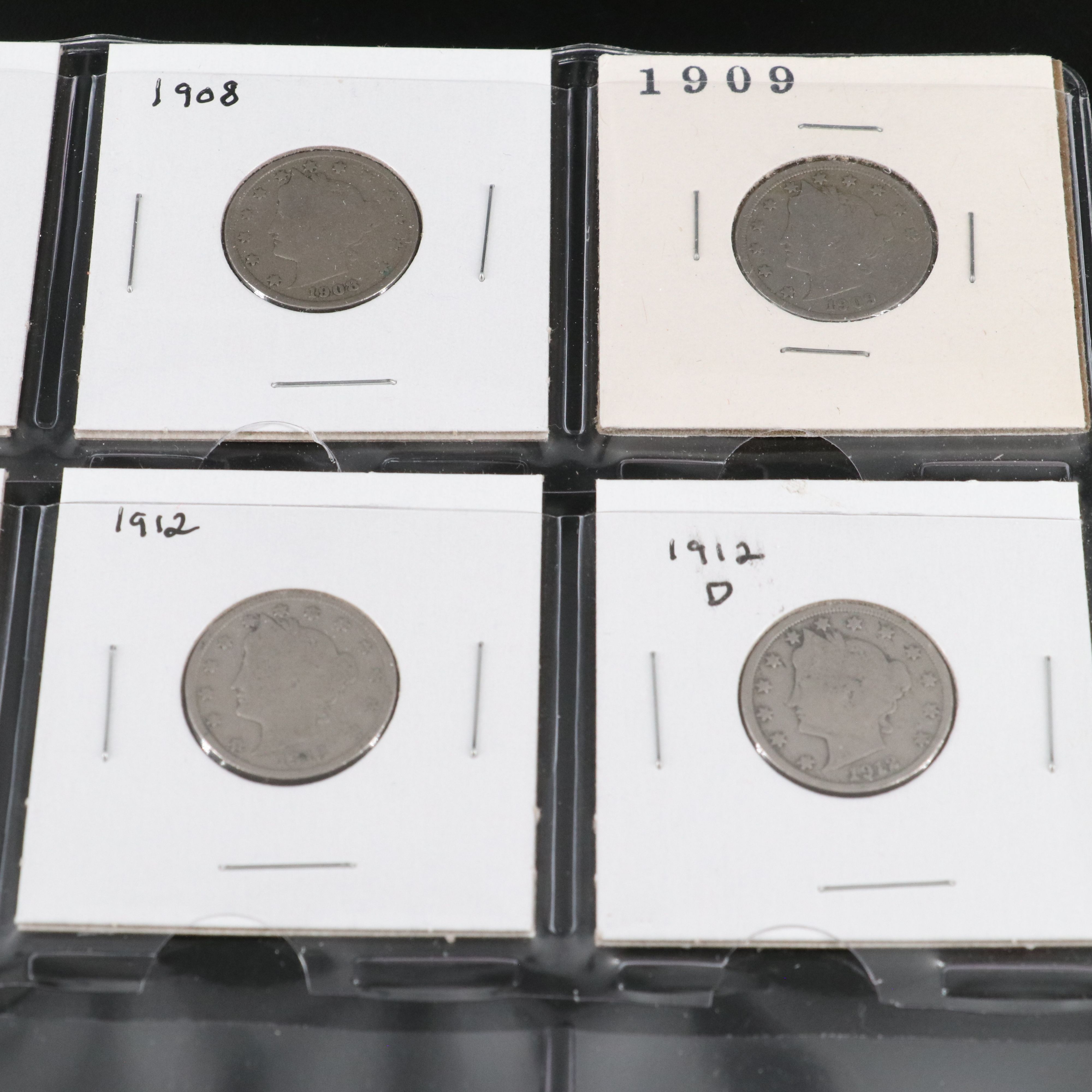 Partial Set of Twenty-Eight Liberty Nickels Missing 1885, 1886, and 1912-S