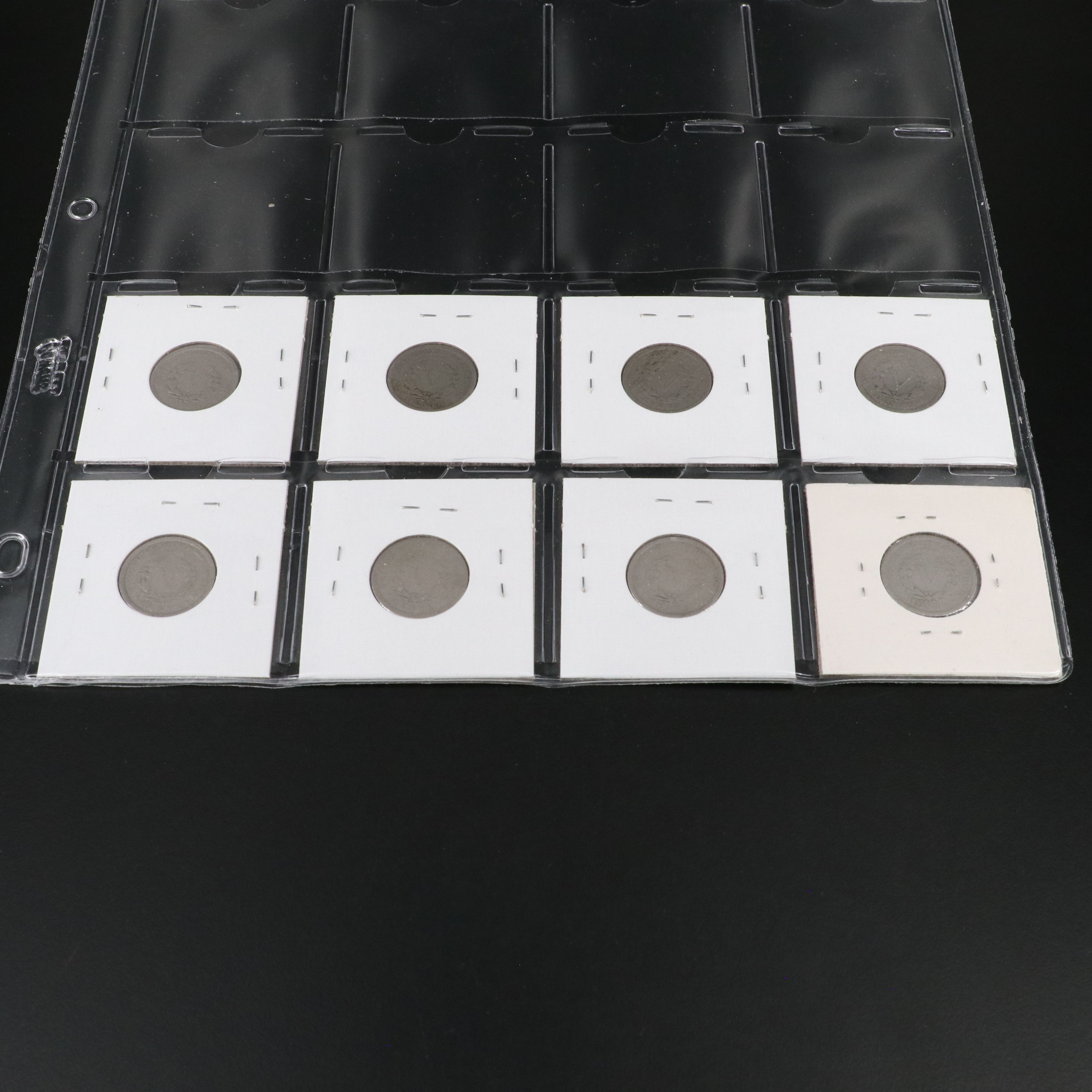 Partial Set of Twenty-Eight Liberty Nickels Missing 1885, 1886, and 1912-S