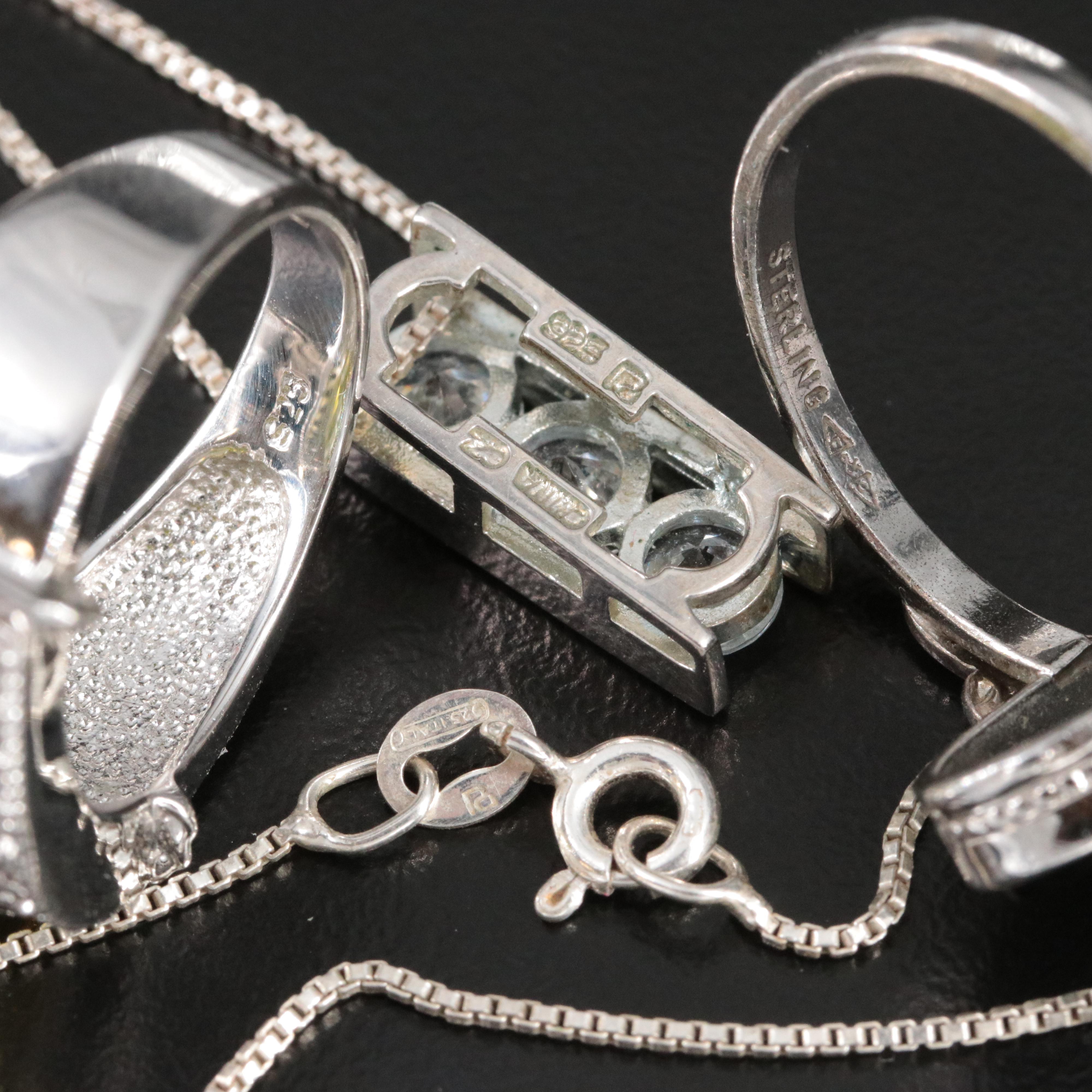 Sterling Cubic Zirconia and Black Onyx Jewelry Collection