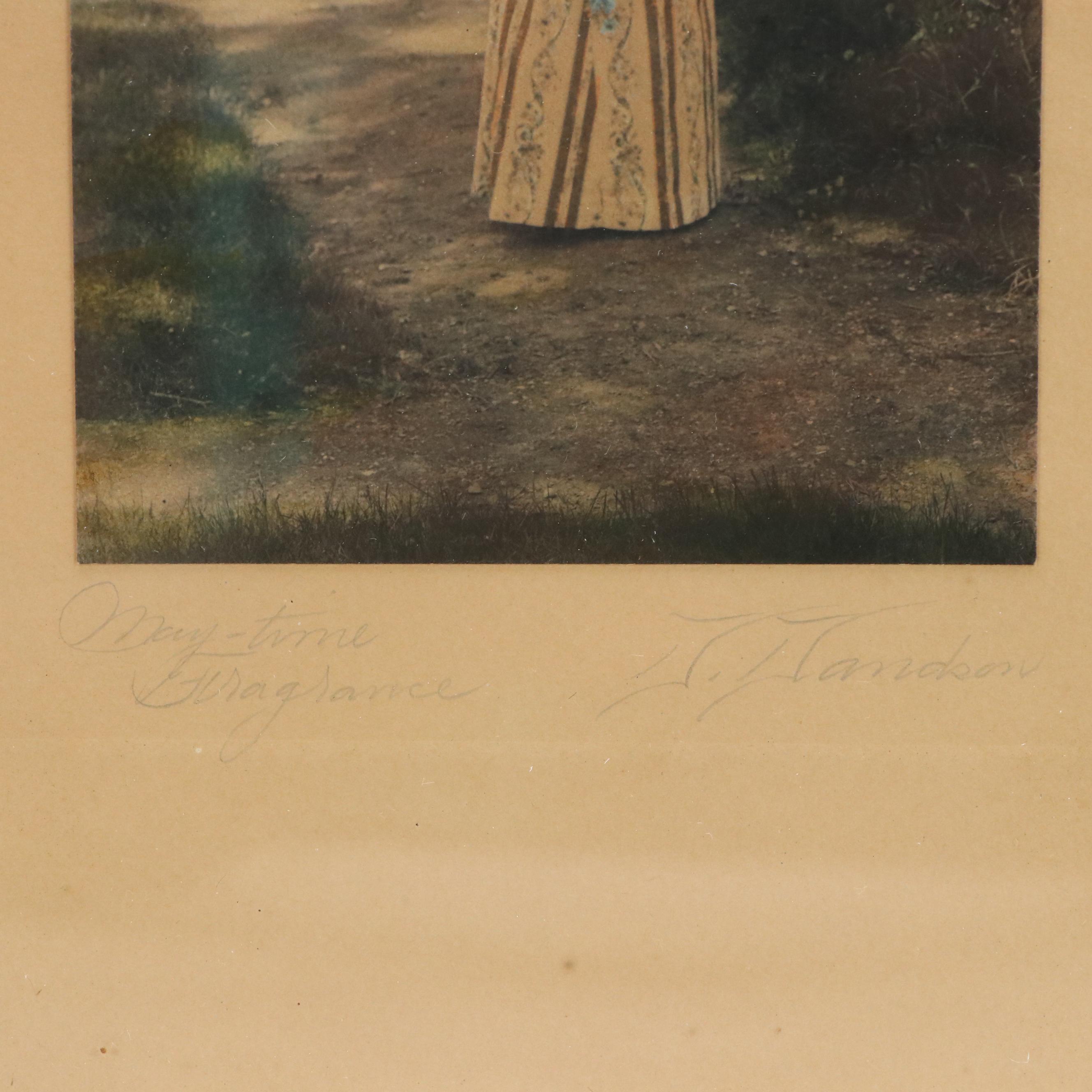 David Davidson Hand-Colored Photograph "May-Time Fragrance," 20th Century