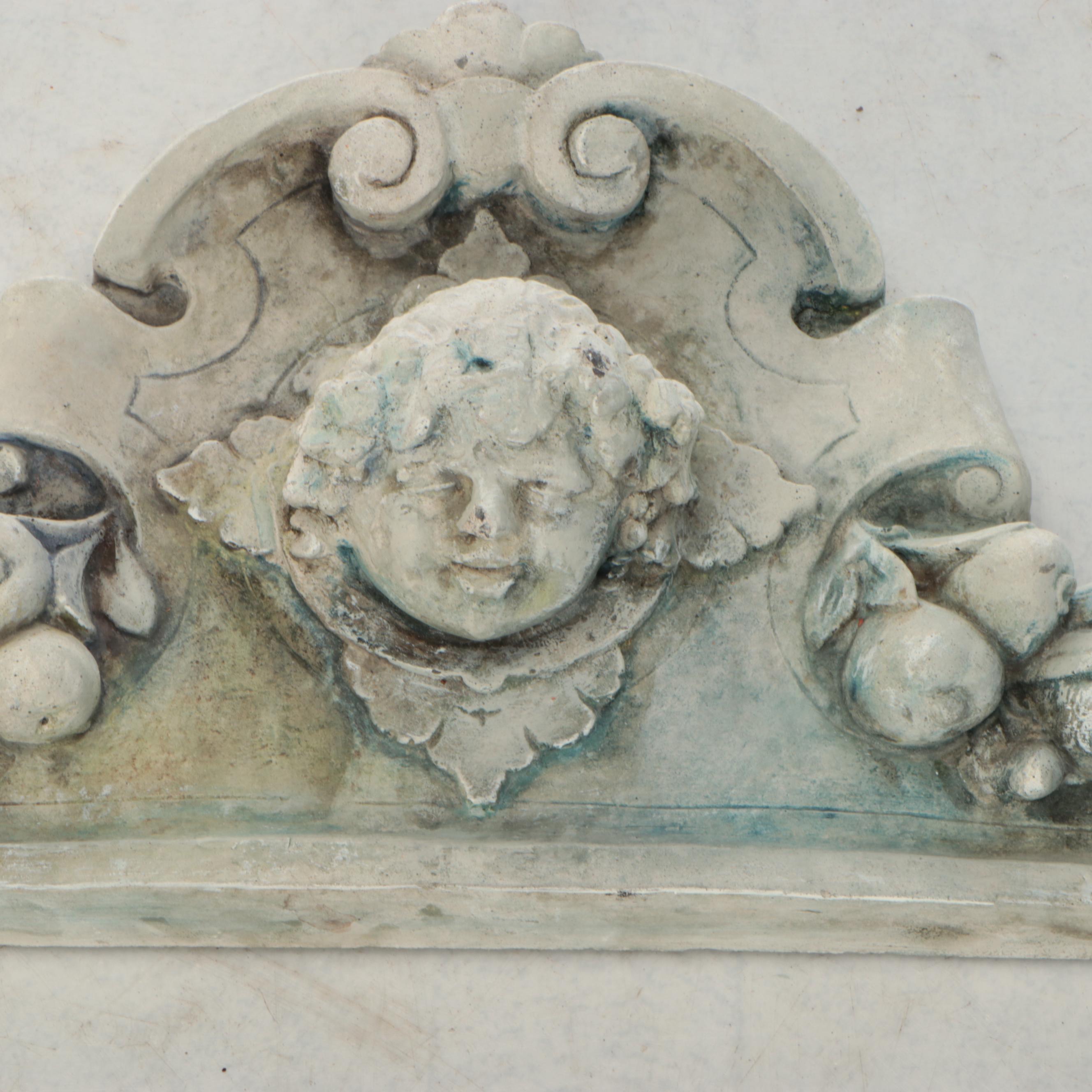 Rococo Revival Carved Stone Wall Décor