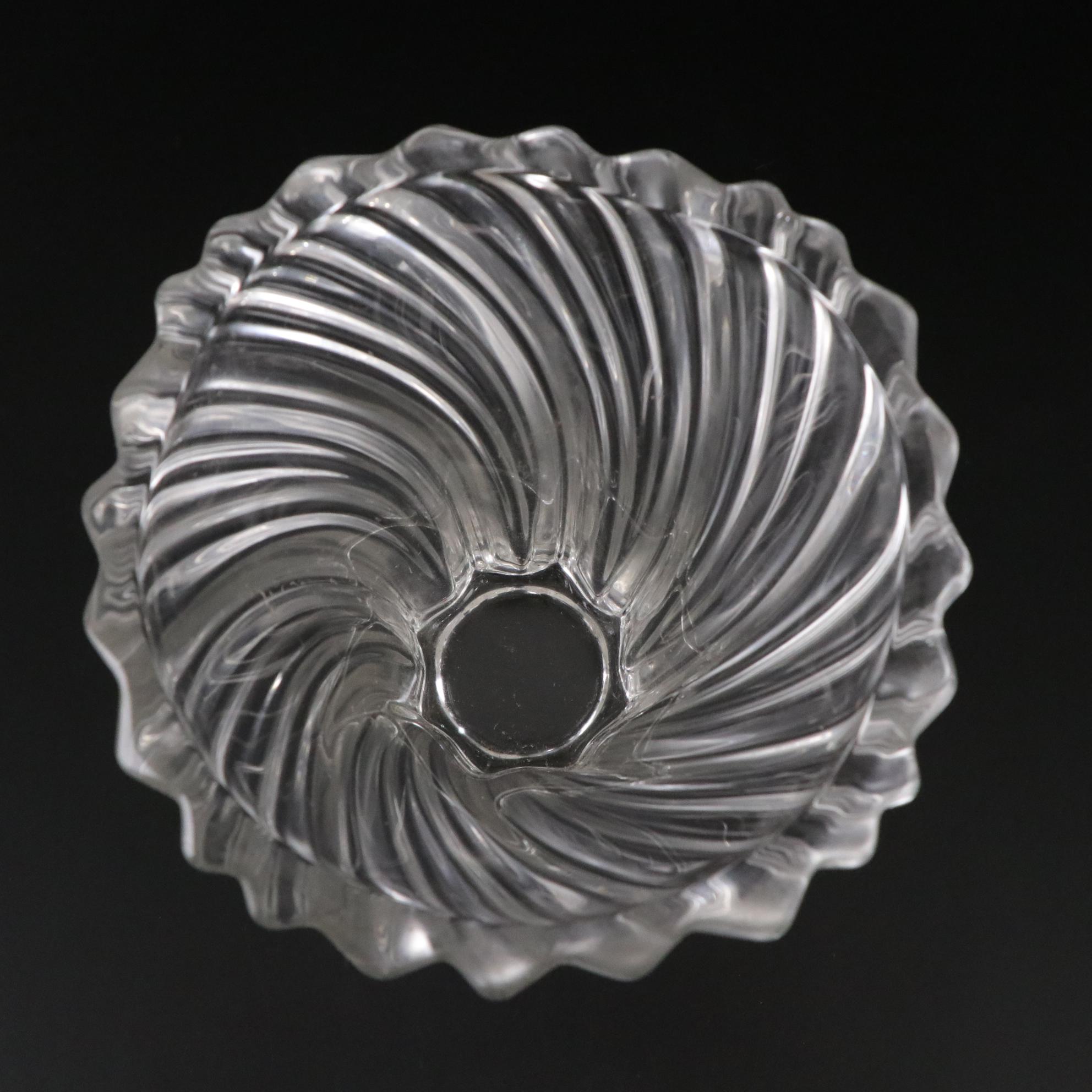 Mikasa "Belle Epoque" and Crystal Clear "Essex" Pair of Crystal Flower Vases