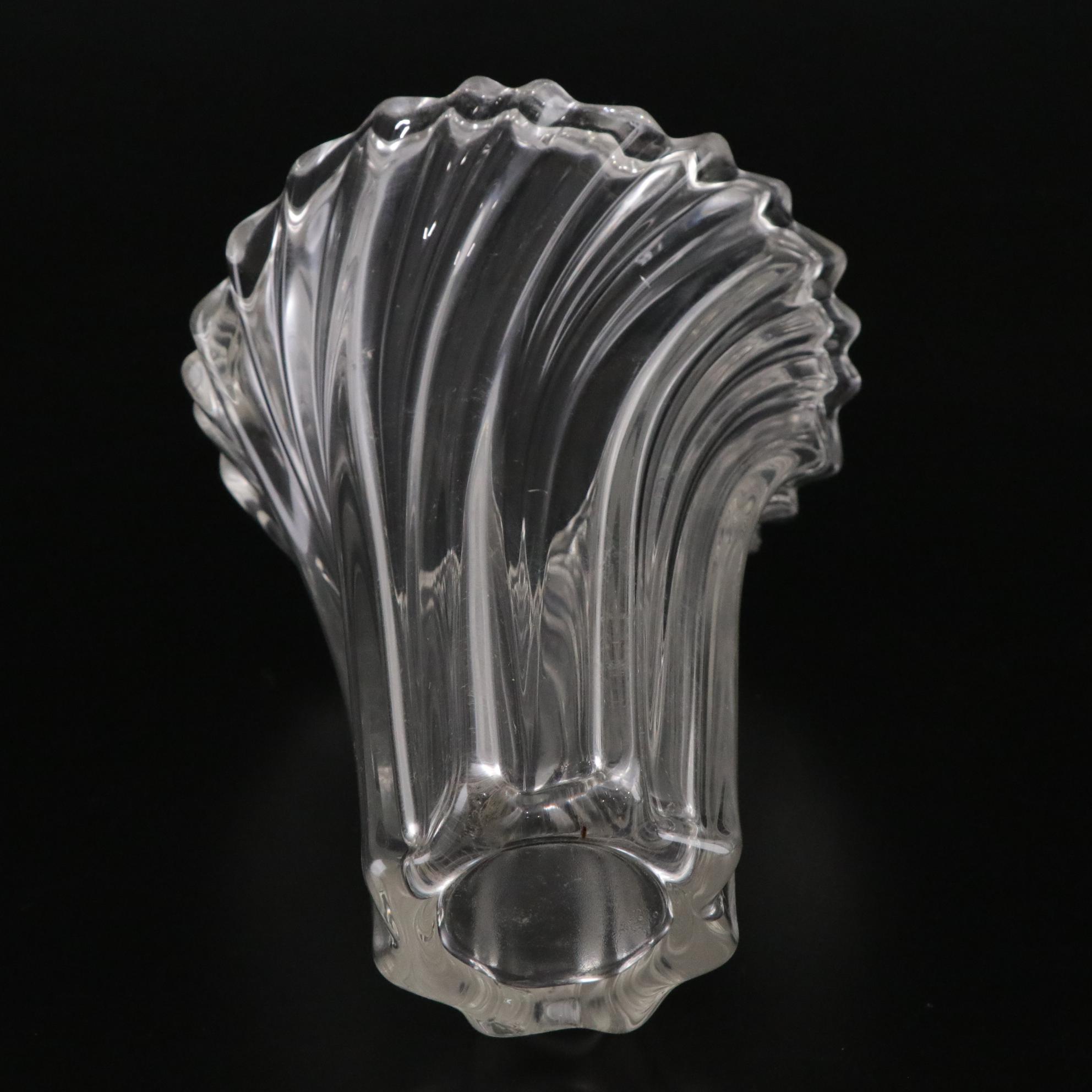 Mikasa "Belle Epoque" and Crystal Clear "Essex" Pair of Crystal Flower Vases