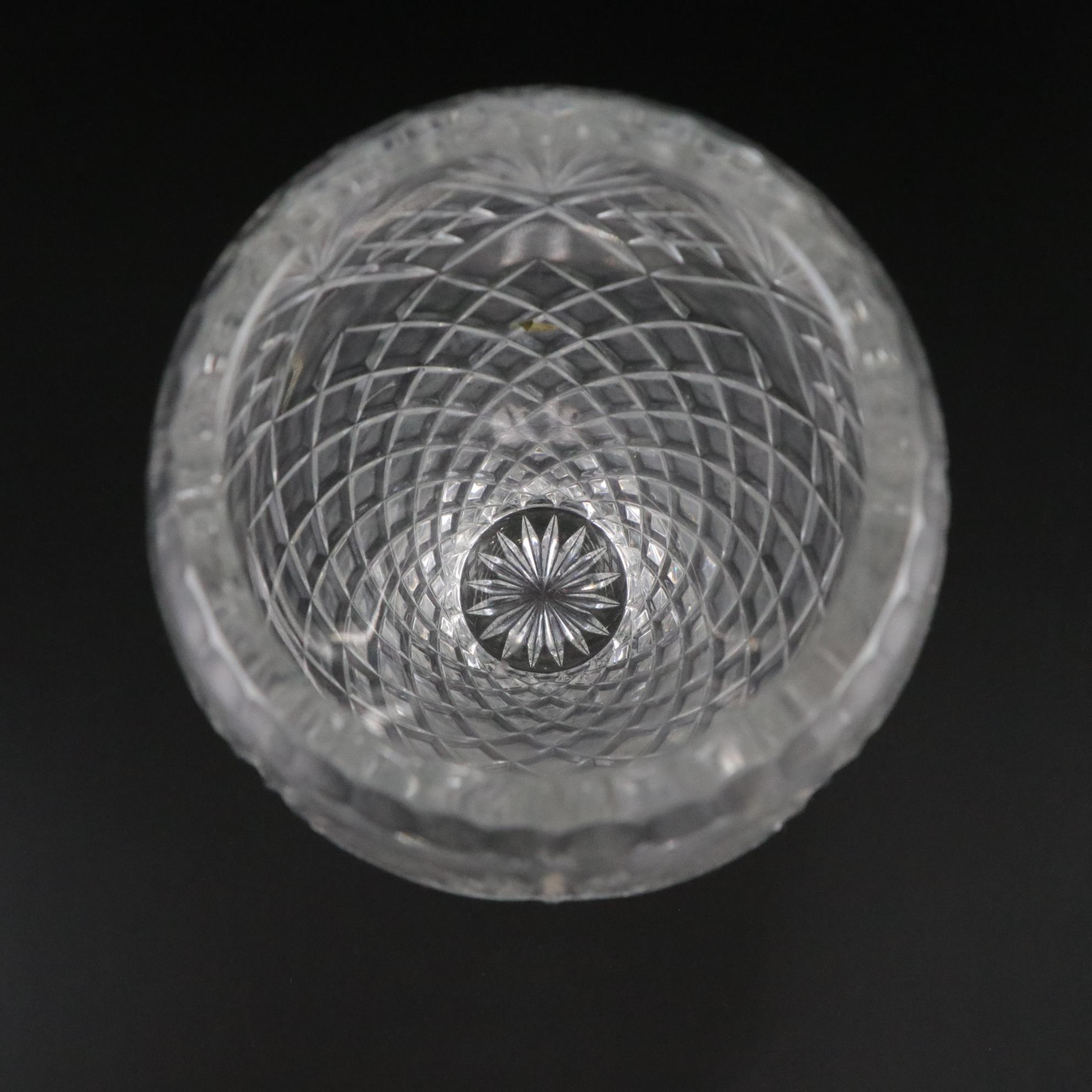 Mikasa "Belle Epoque" and Crystal Clear "Essex" Pair of Crystal Flower Vases