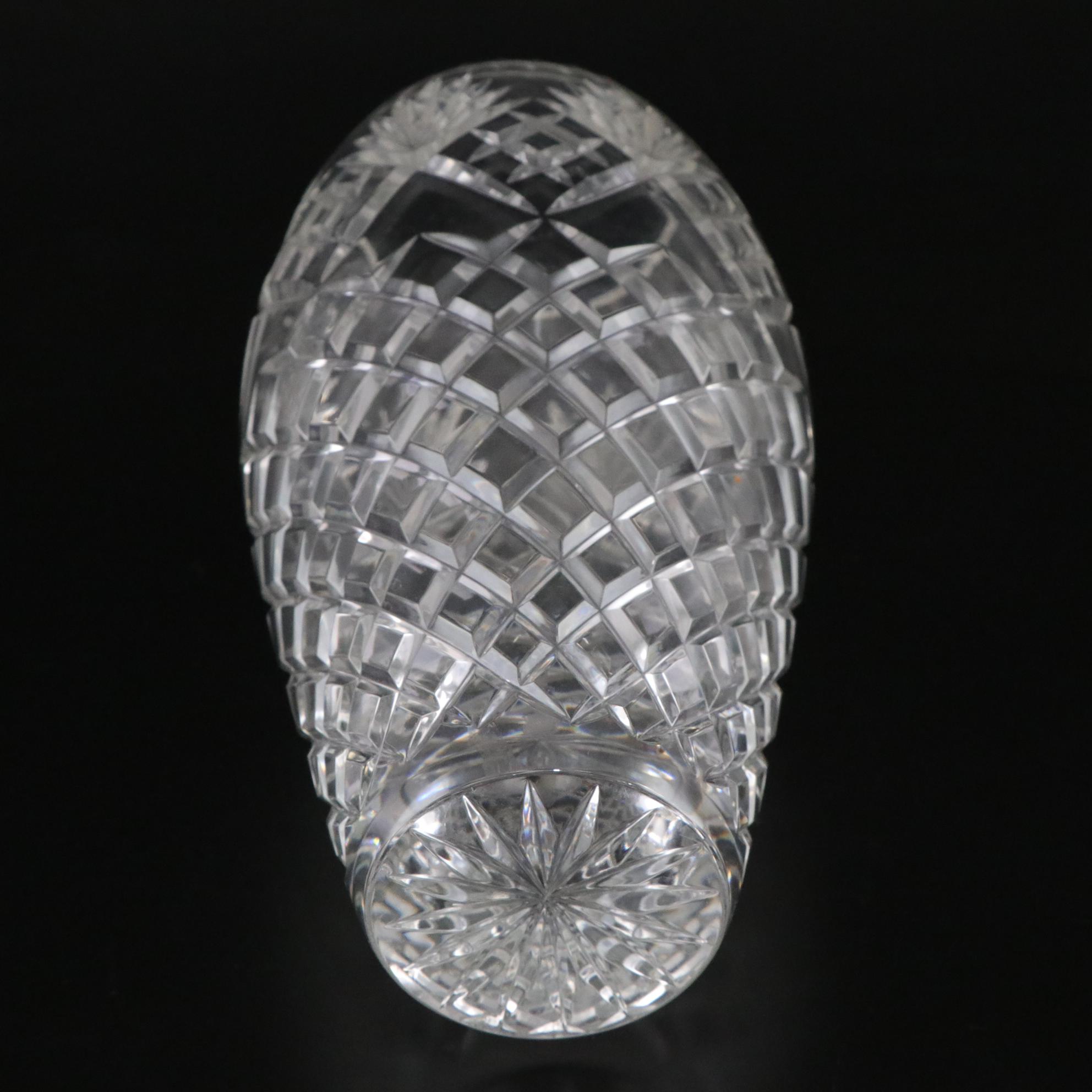 Mikasa "Belle Epoque" and Crystal Clear "Essex" Pair of Crystal Flower Vases