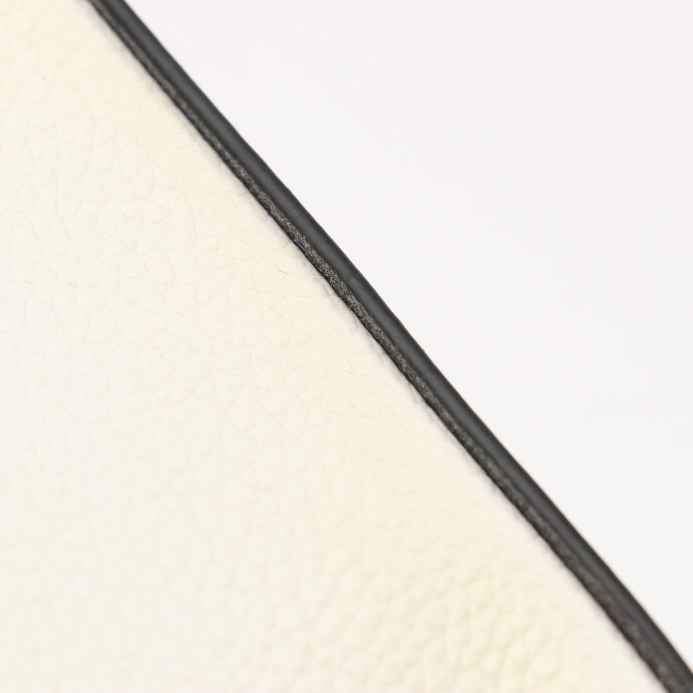 Christian Louboutin "Loubifunk" Sling Bag in White Leather with Red Accents