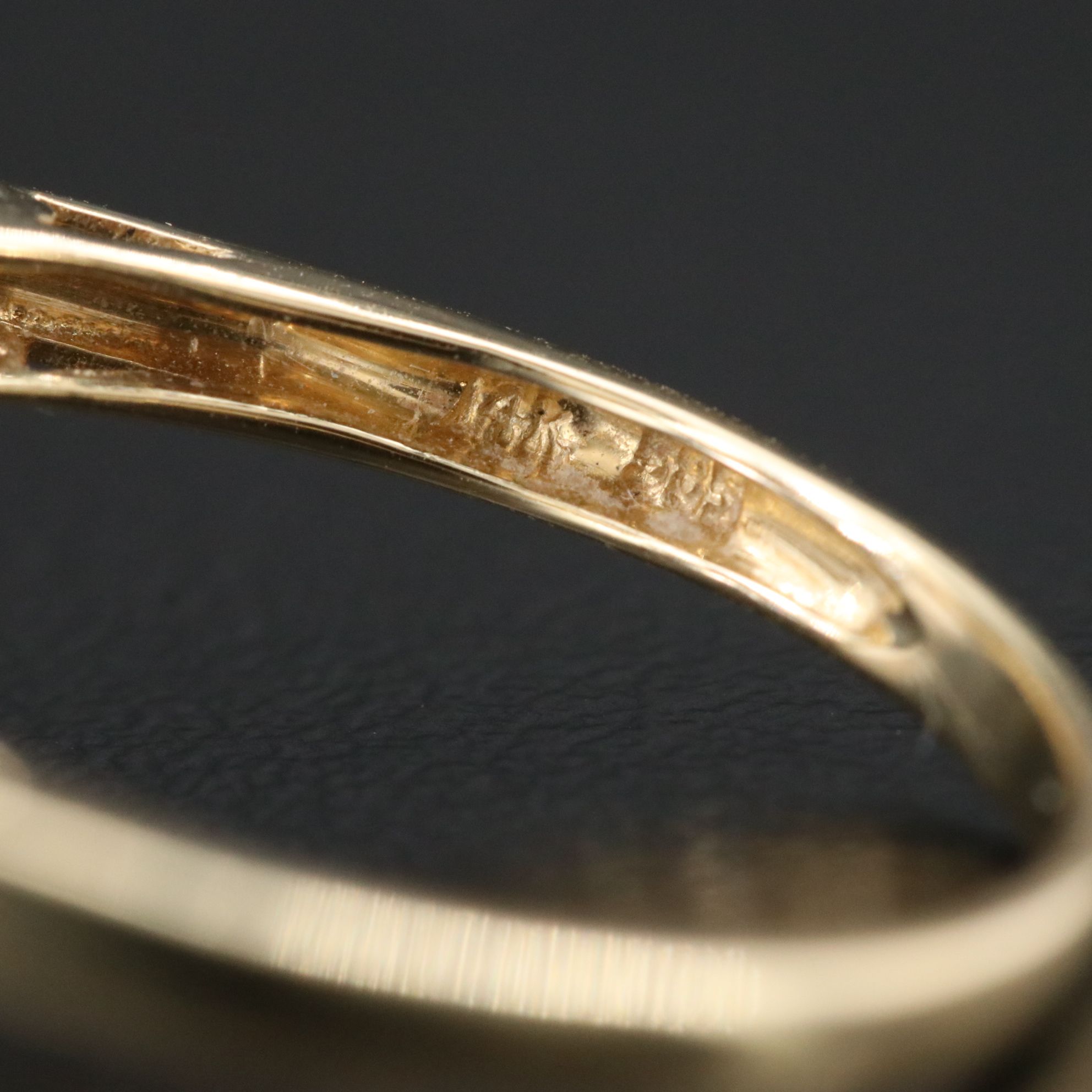 14K 11.22 CT Rock Crystal and Diamond Ring