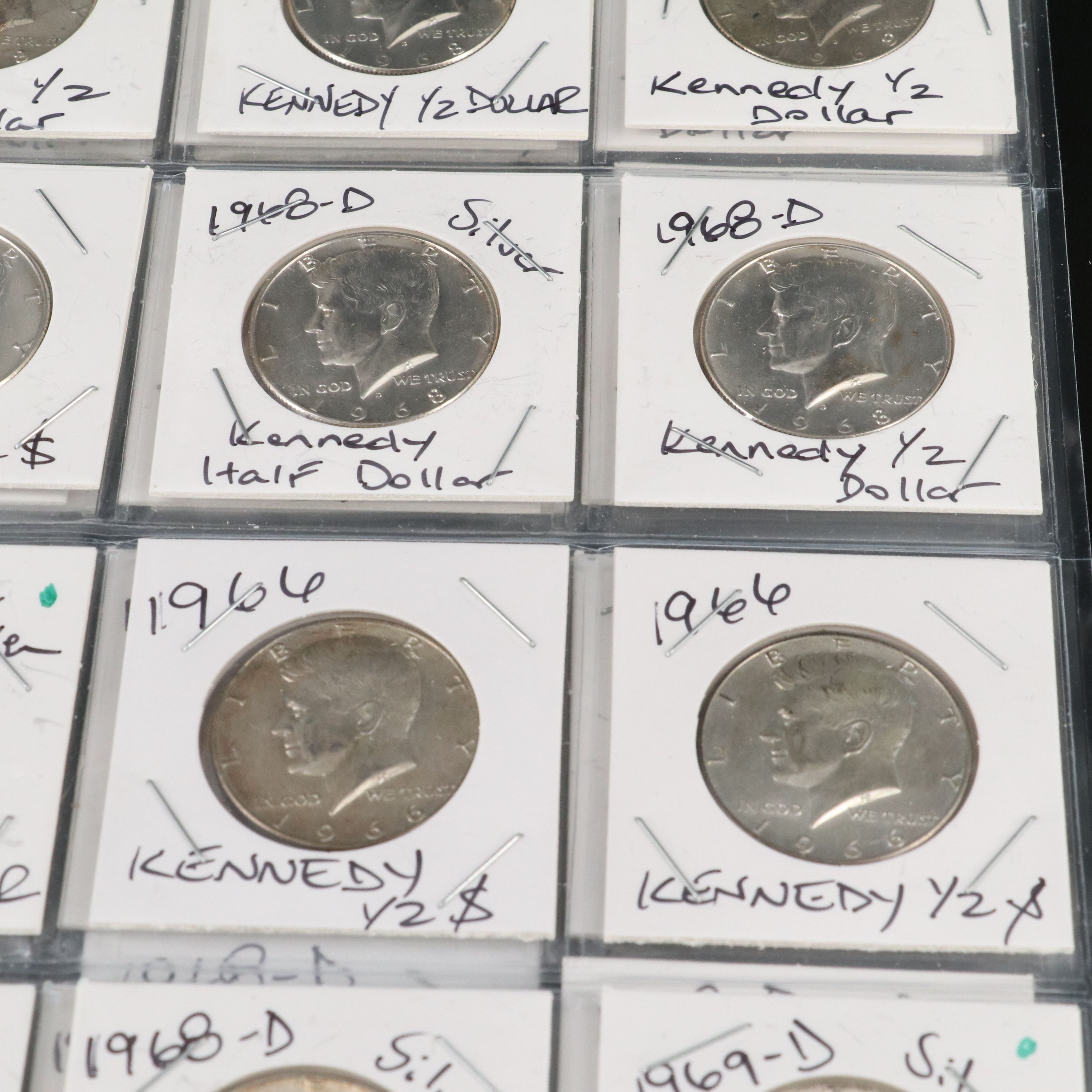 Fifty-Two 40% Silver Kennedy Half Dollars