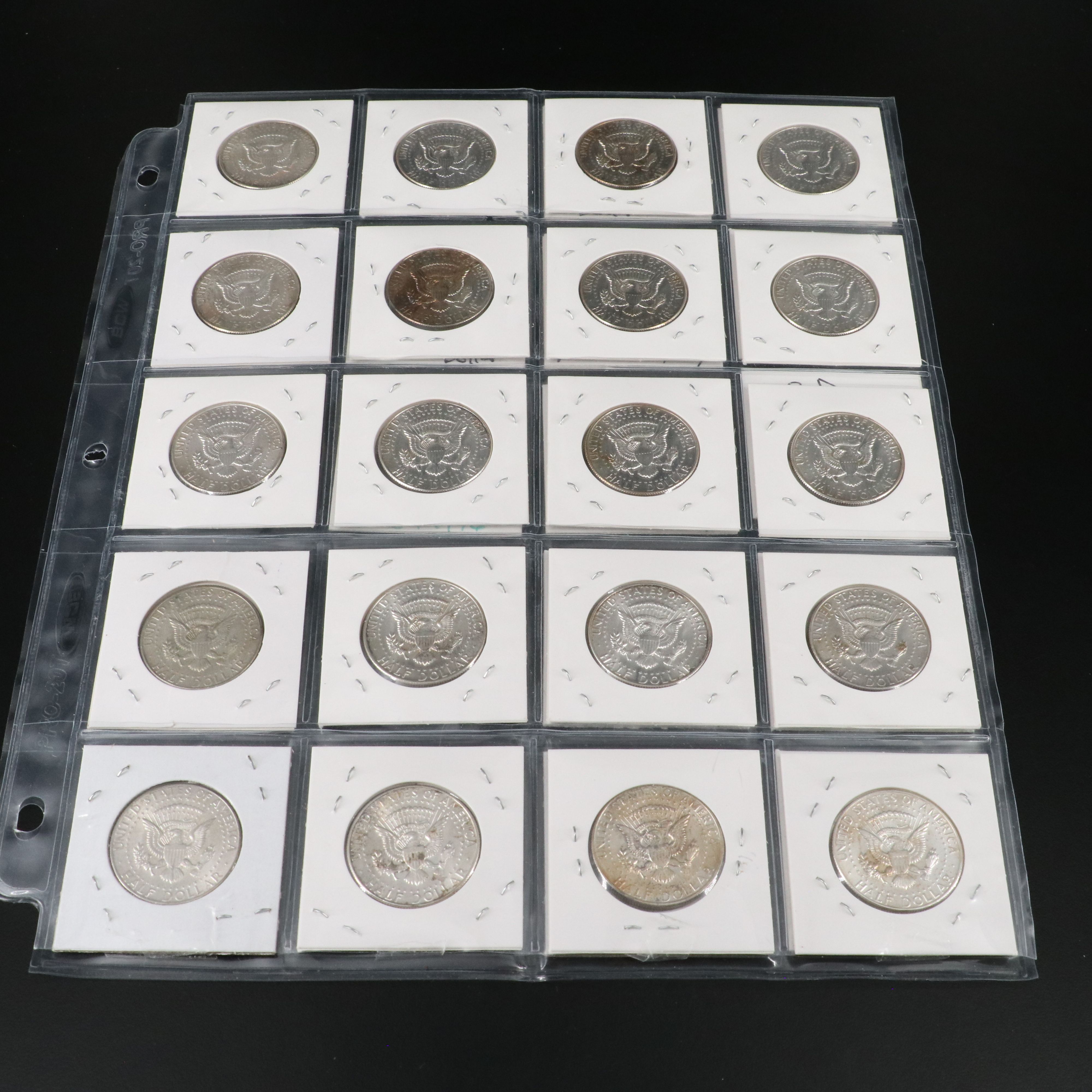 Fifty-Two 40% Silver Kennedy Half Dollars