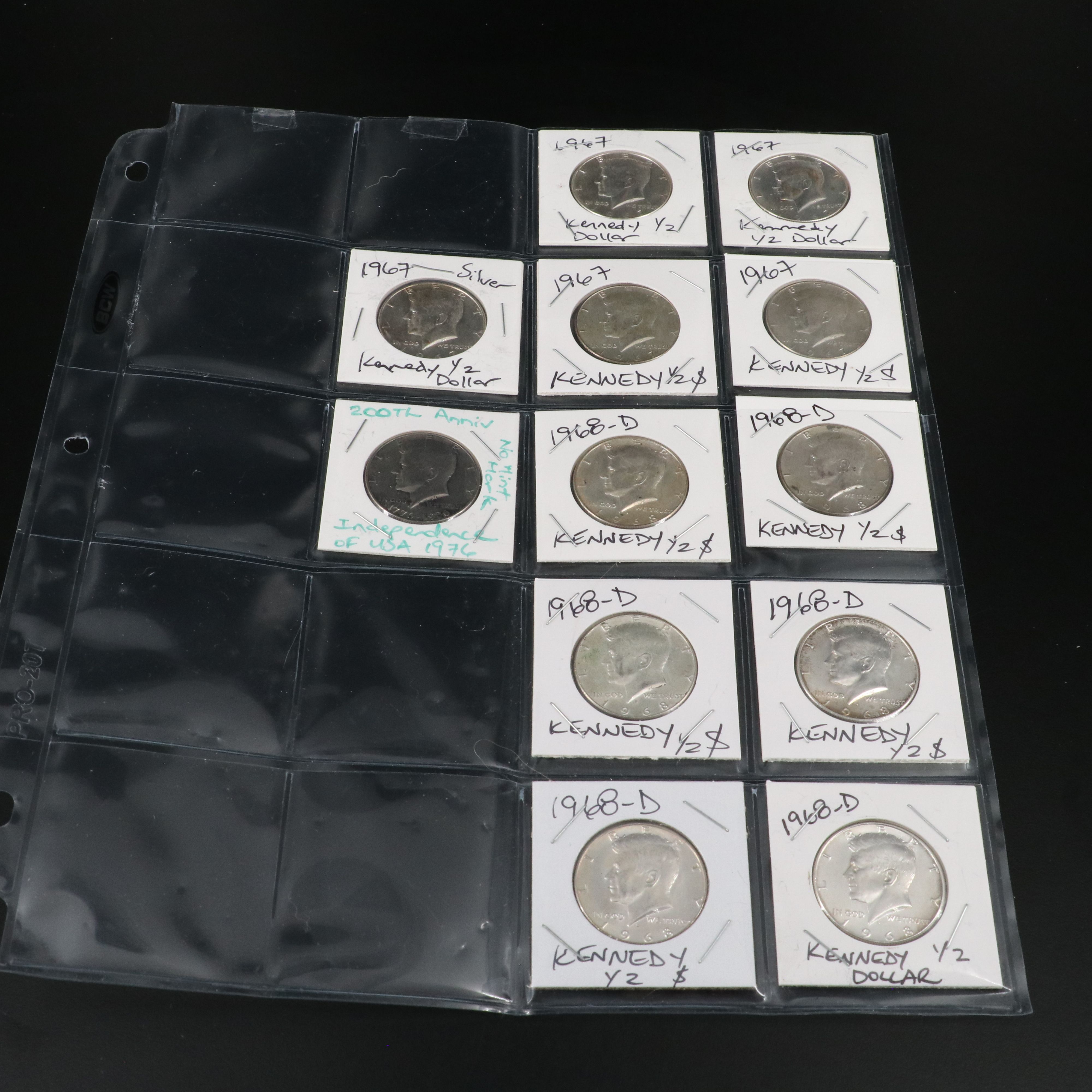 Fifty-Two 40% Silver Kennedy Half Dollars