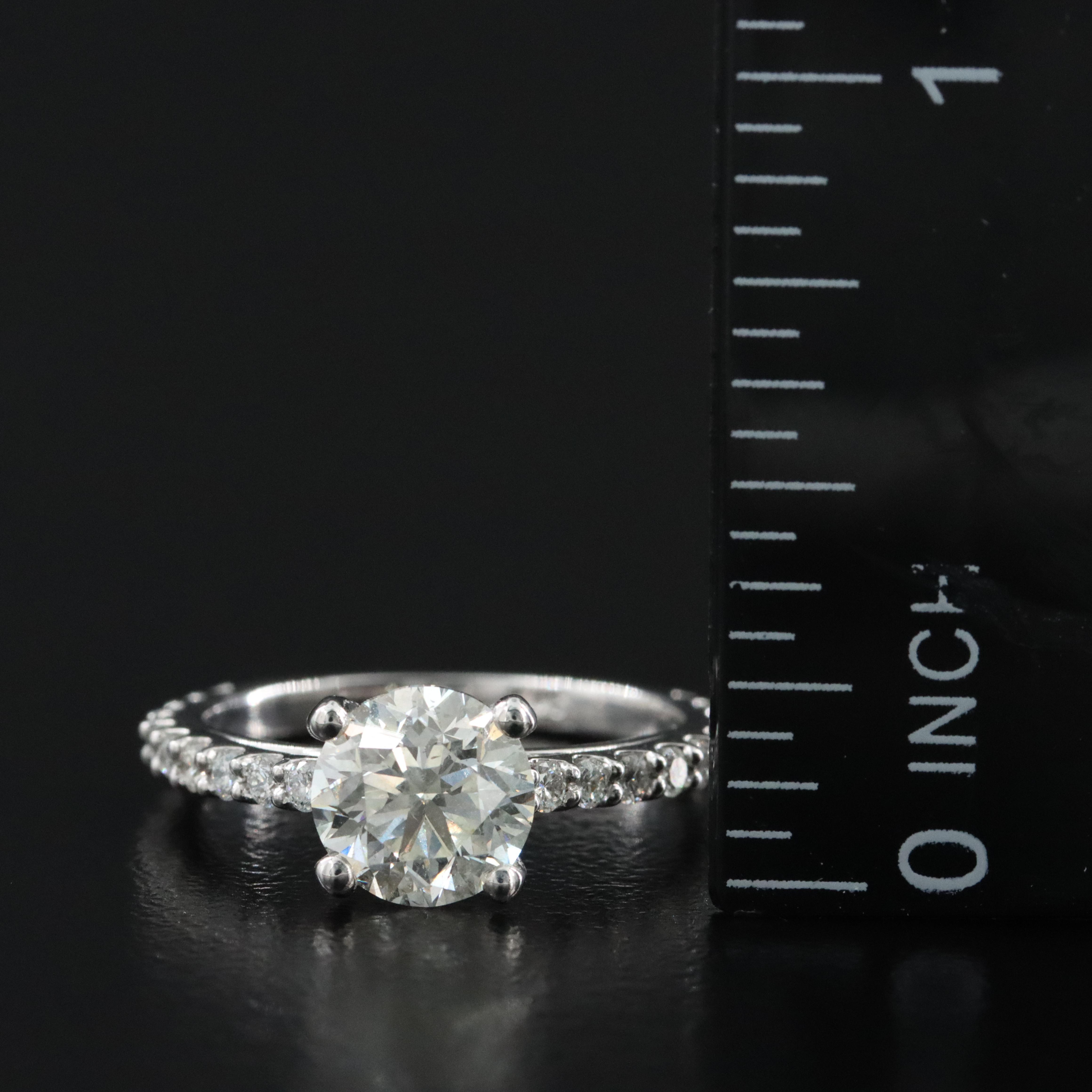 Platinum 1.90 CTW Diamond Ring with GIA eReport
