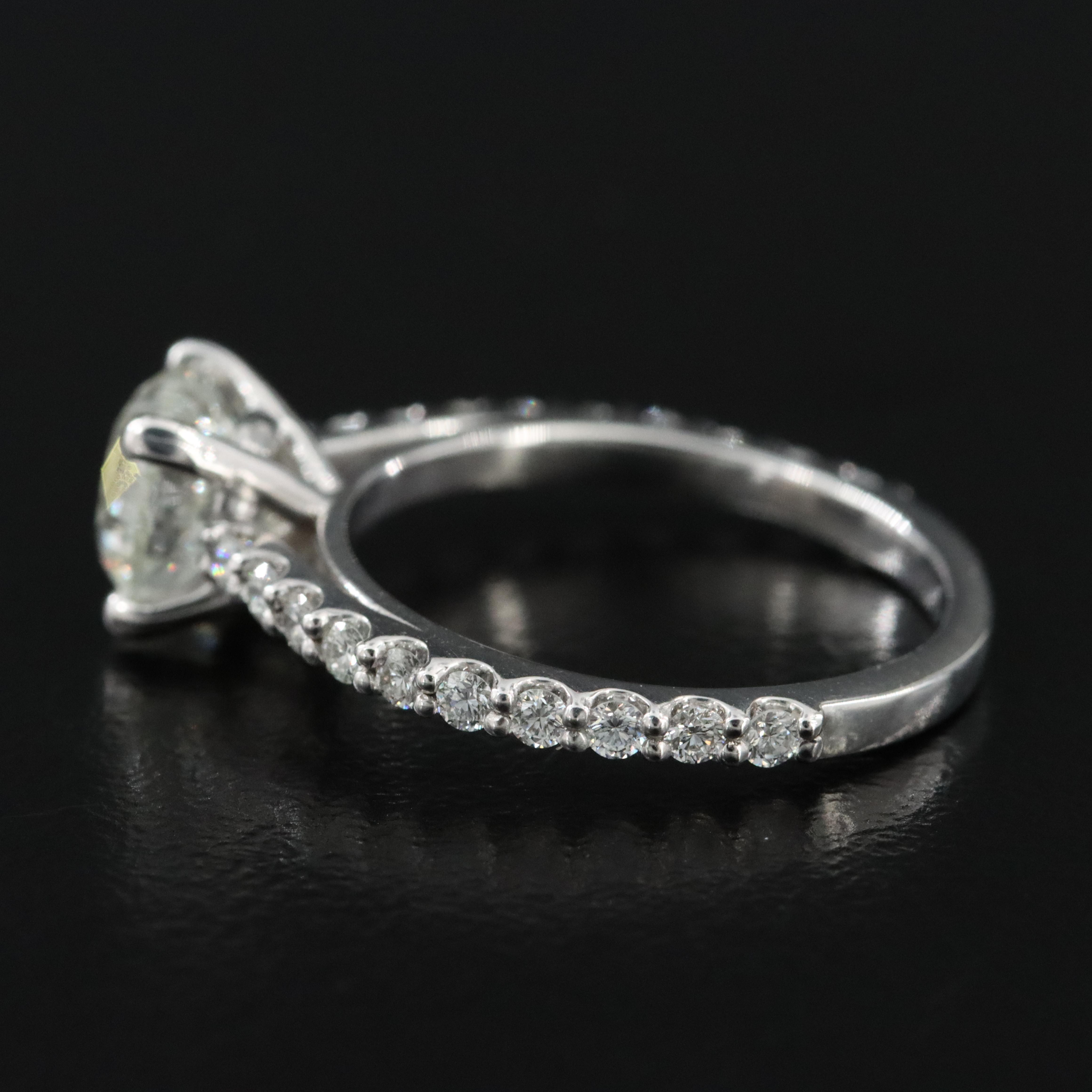 Platinum 1.90 CTW Diamond Ring with GIA eReport