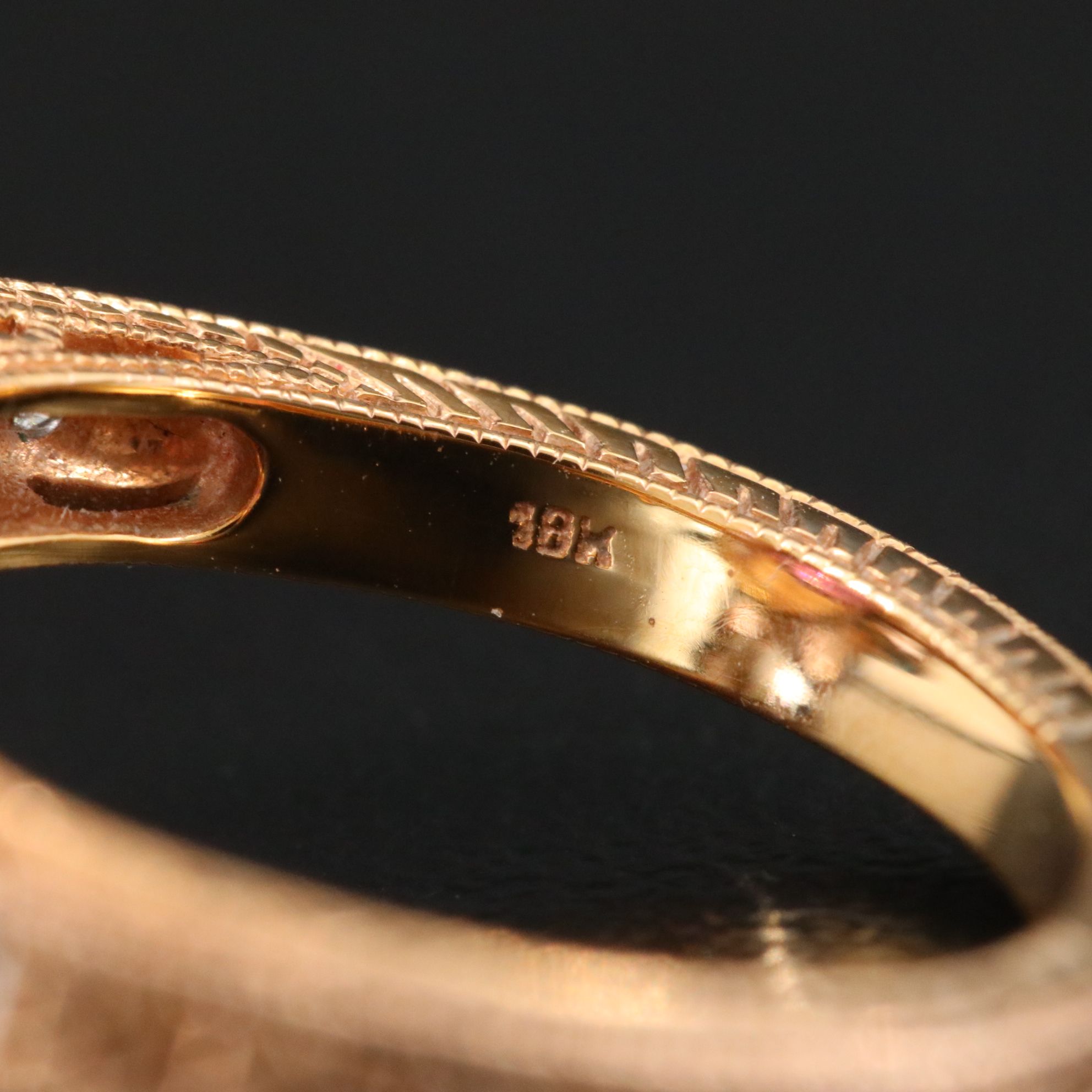 18K Spinel and Diamond Ring