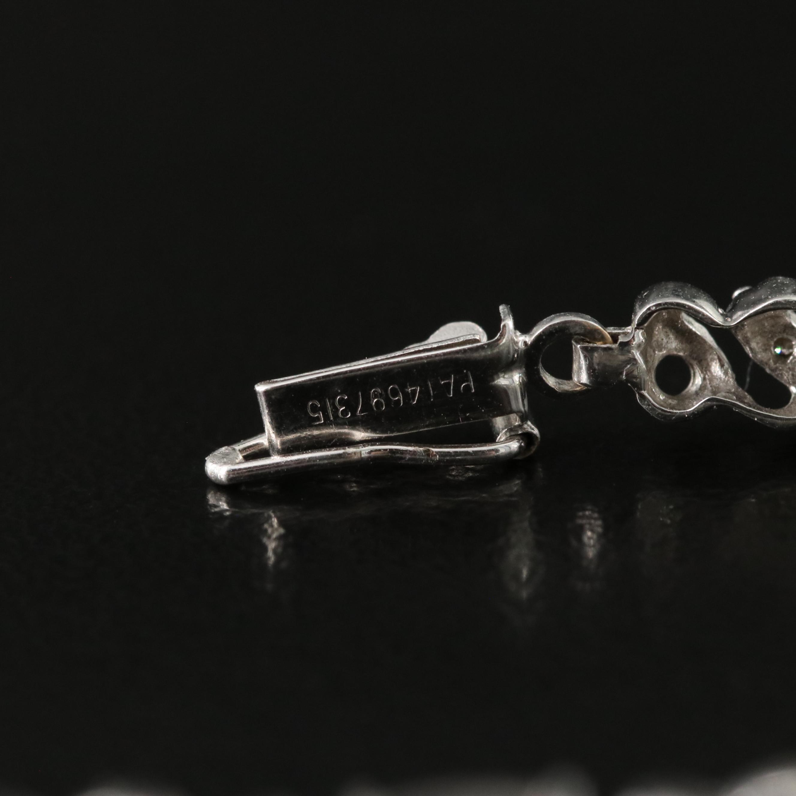 10K Aquamarine and Diamond Bracelet