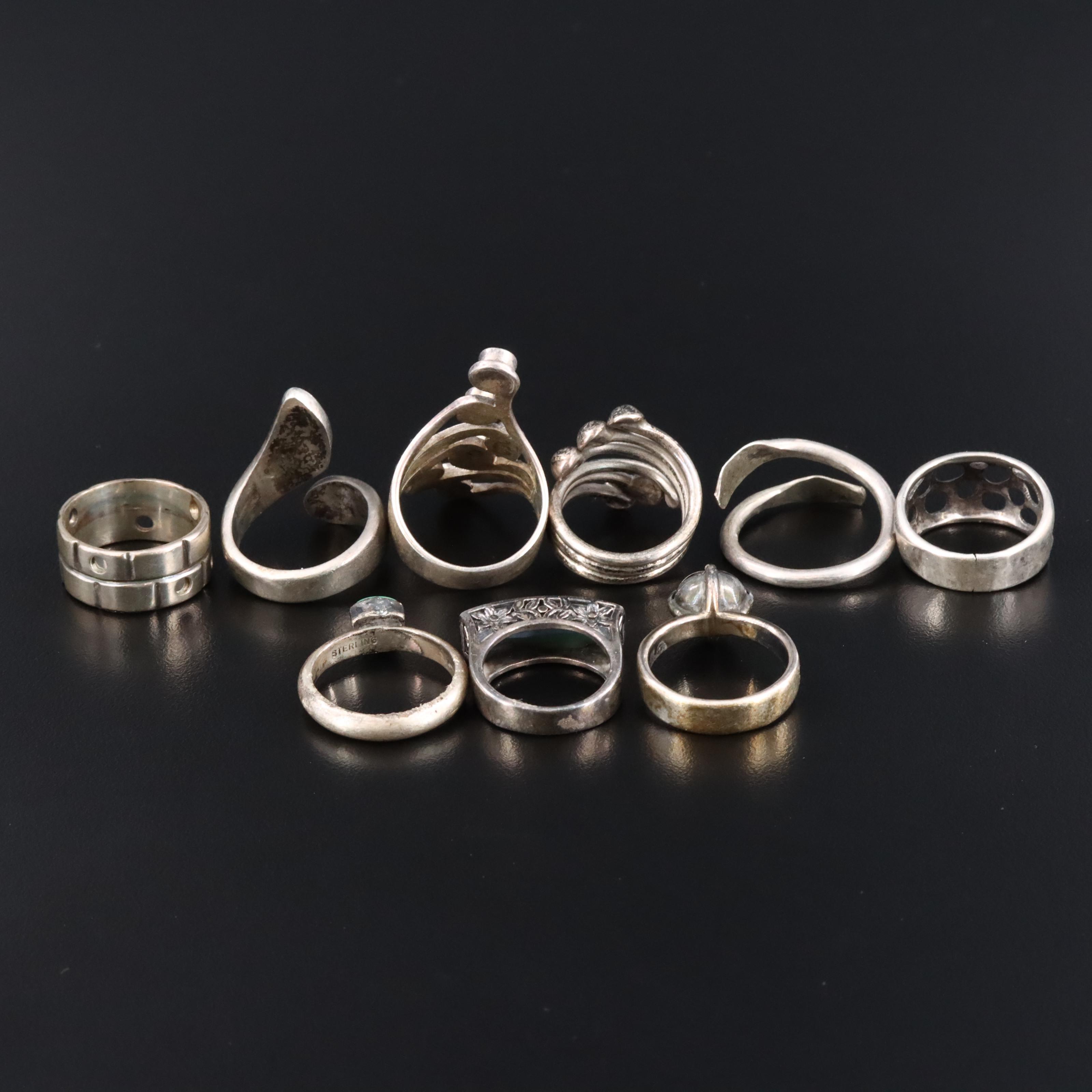 Sterling Abalone, Turquoise and Diopside Ring