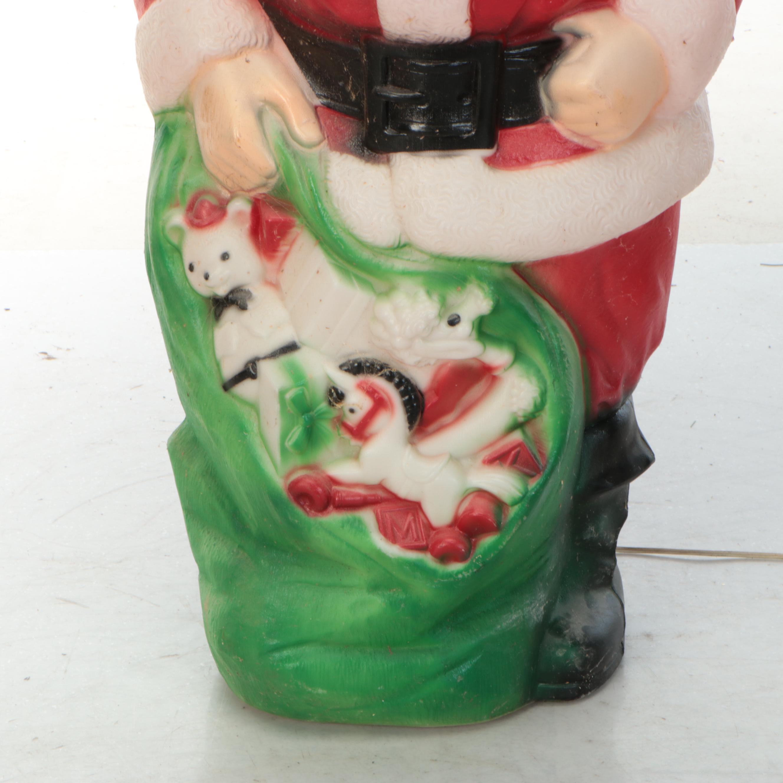 Empire Blow Mold Plastic Santa Outdoor Décor