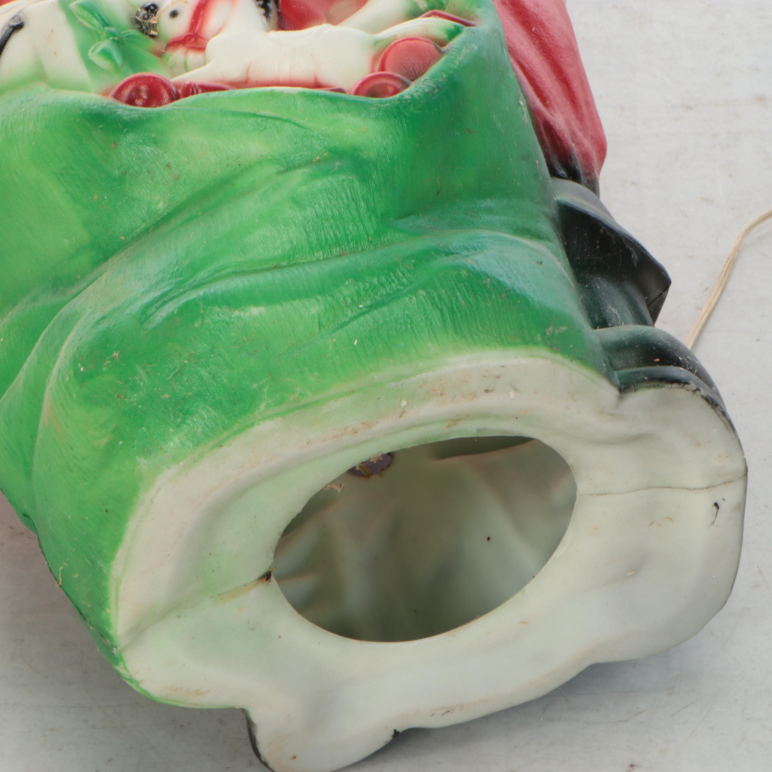 Empire Blow Mold Plastic Santa Outdoor Décor