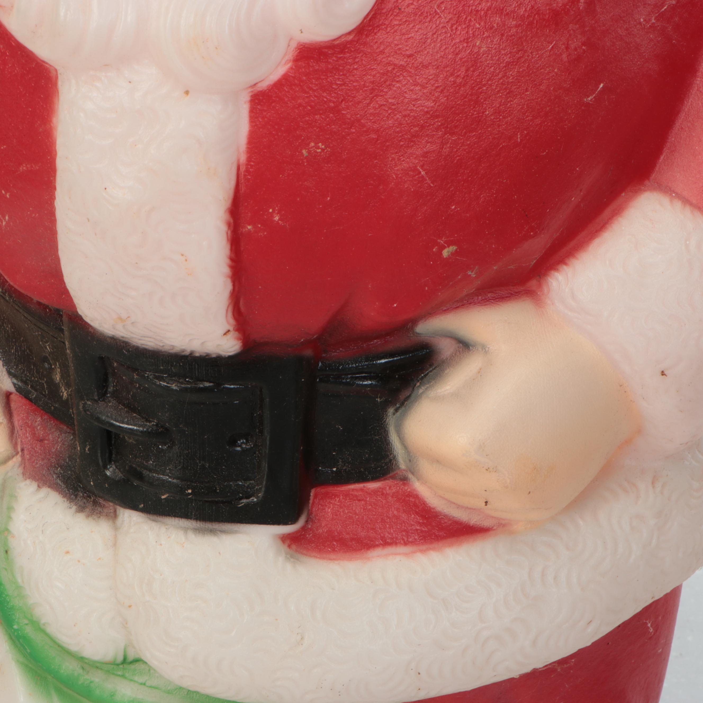 Empire Blow Mold Plastic Santa Outdoor Décor