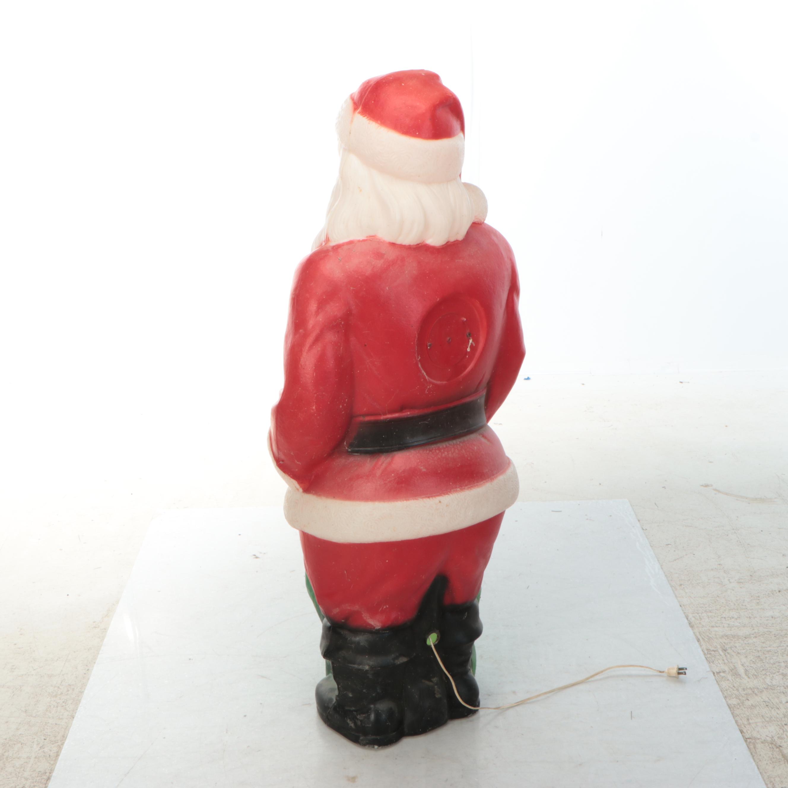 Empire Blow Mold Plastic Santa Outdoor Décor