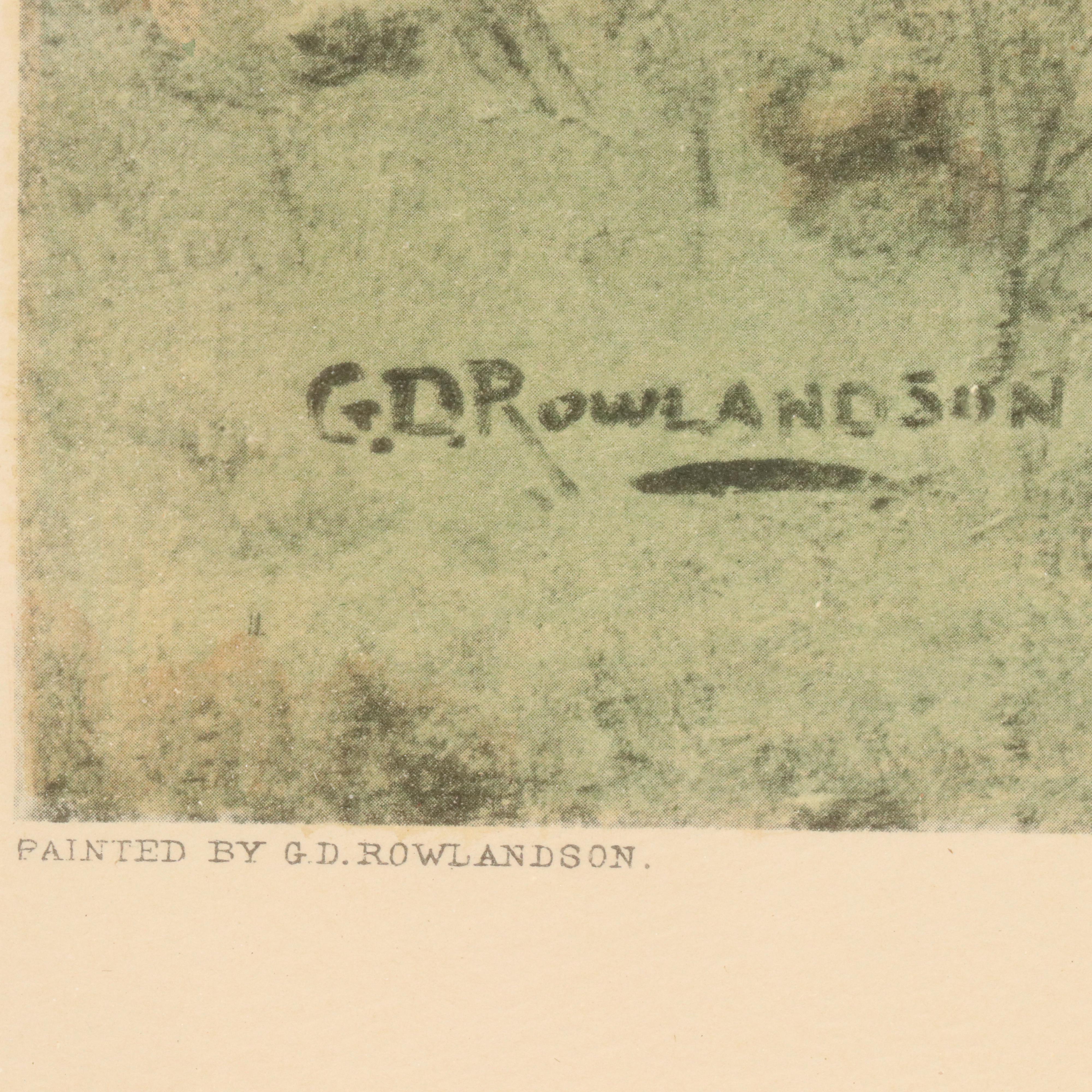 Offset Lithograph After G. D. Rowlandson "A Business Like Trio"