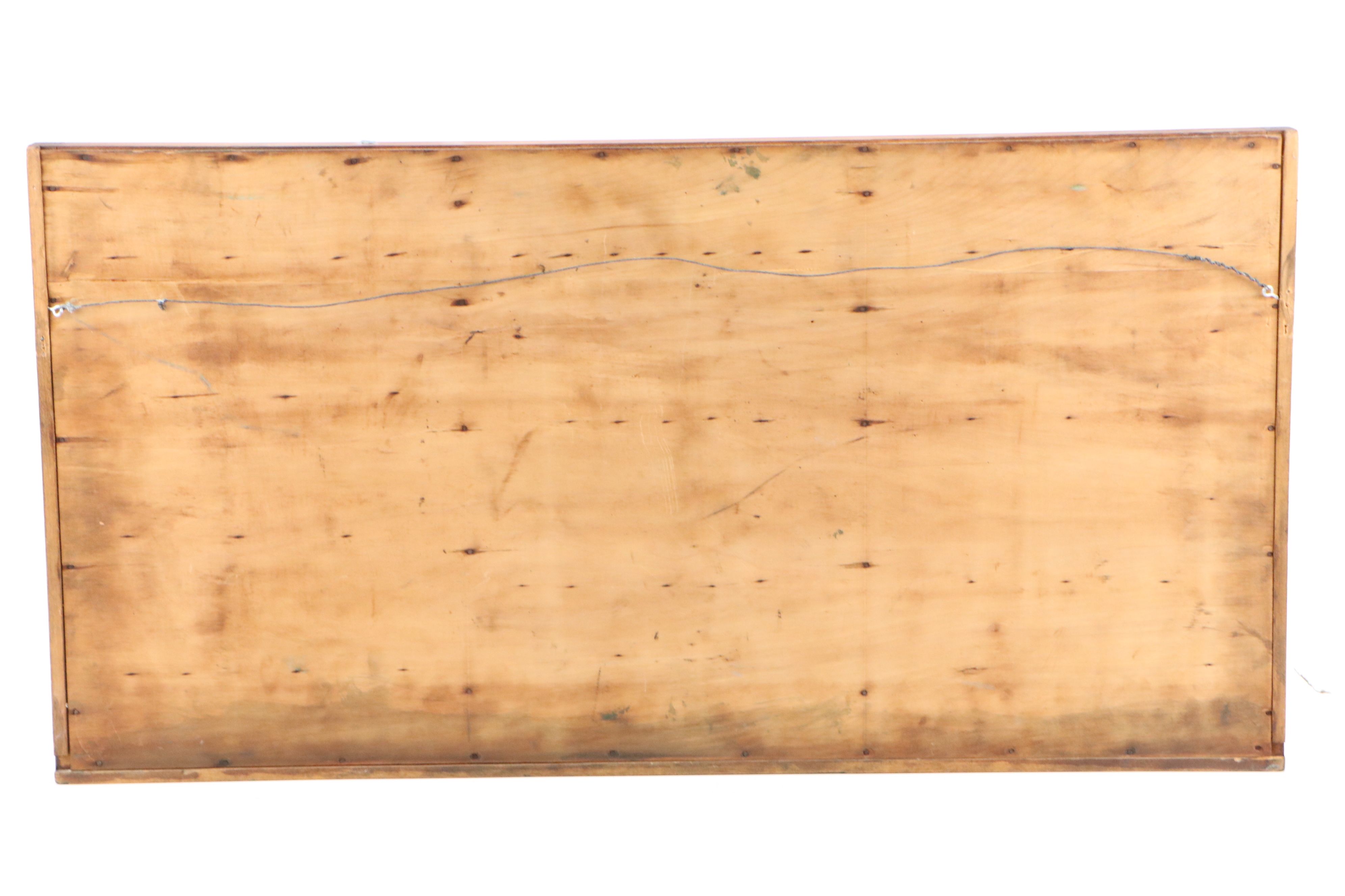 Repurposed Wood Letterpress Drawer Wall Shelf with Letterpress Blocks