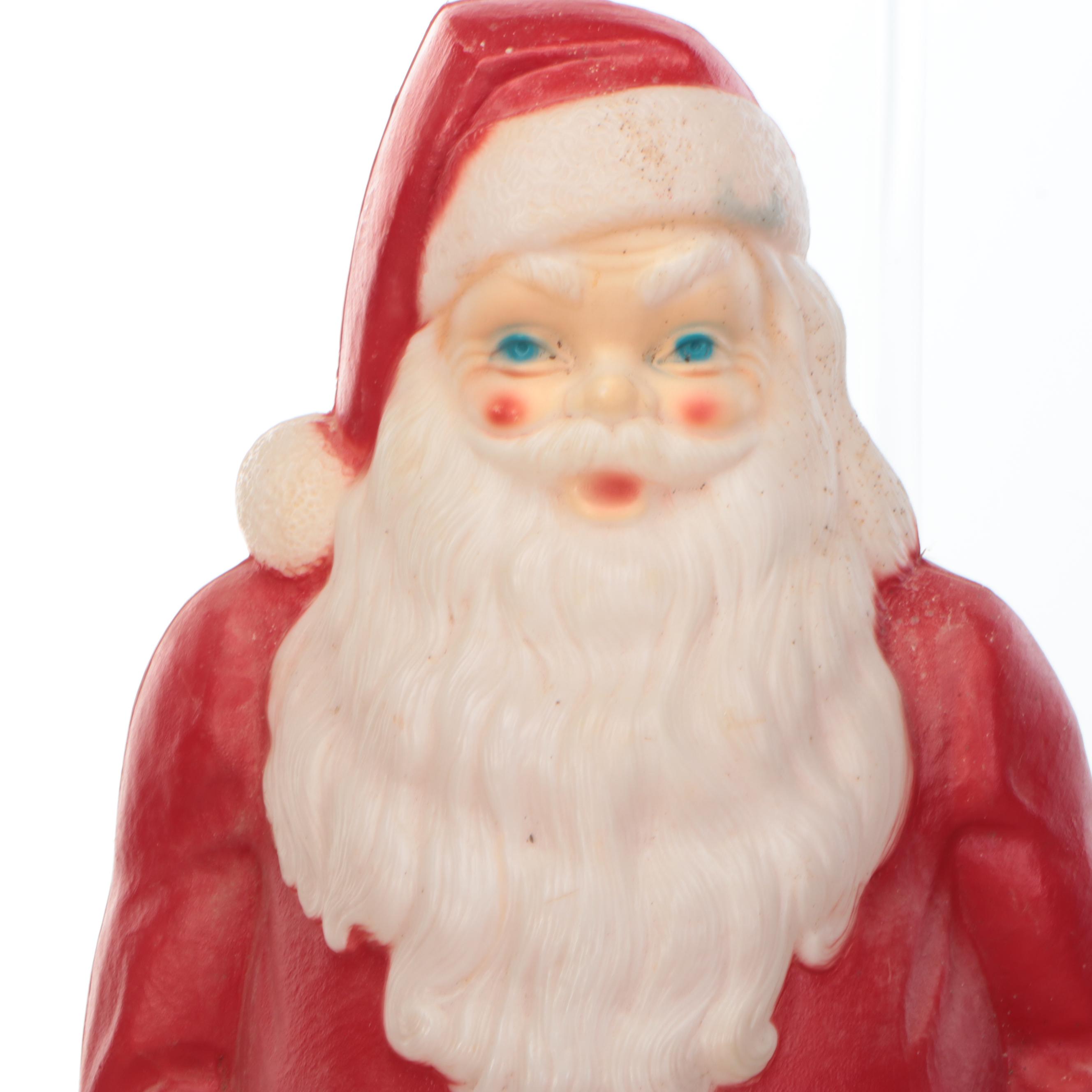 Empire Blow Mold Plastic Santa Outdoor Décor
