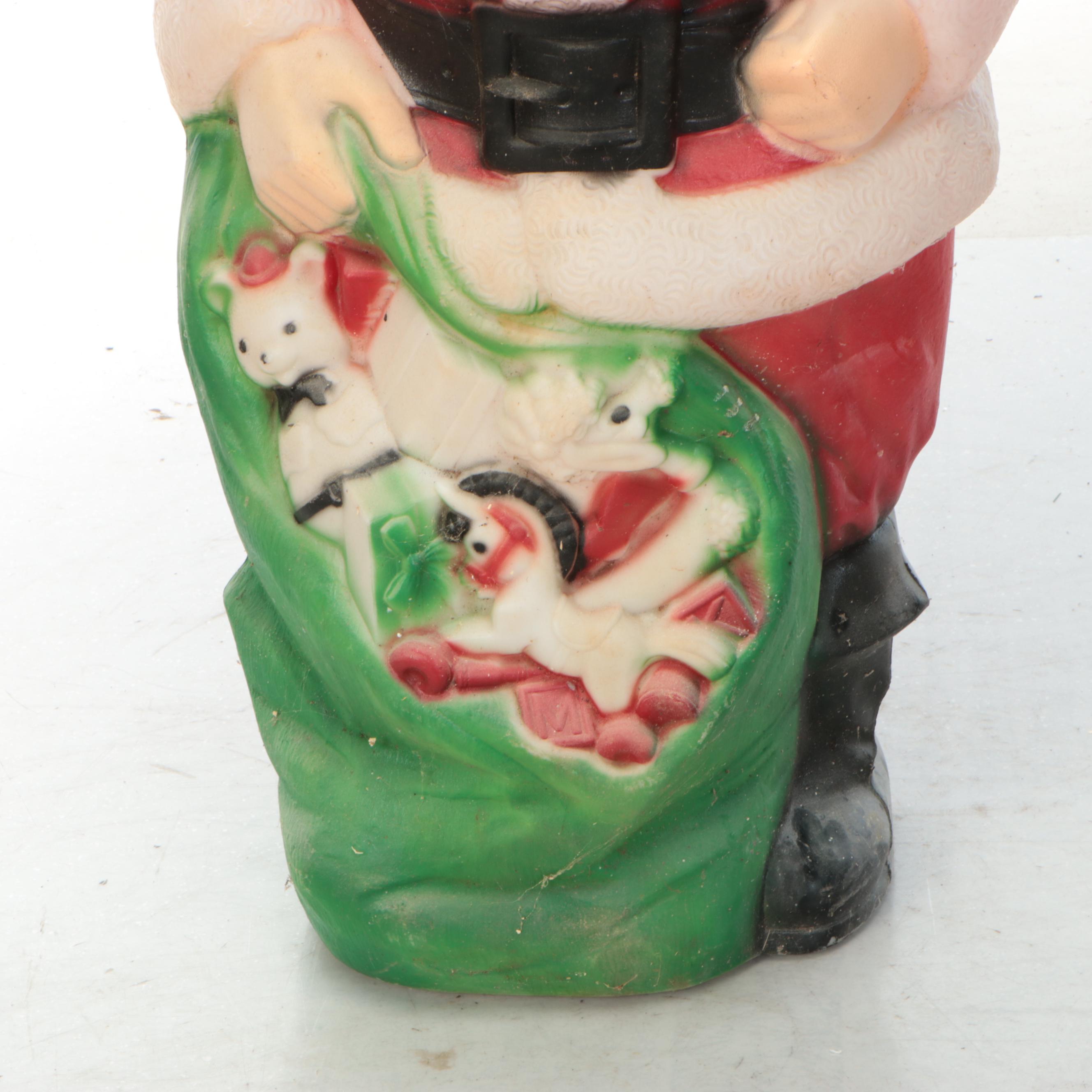 Empire Blow Mold Plastic Santa Outdoor Décor
