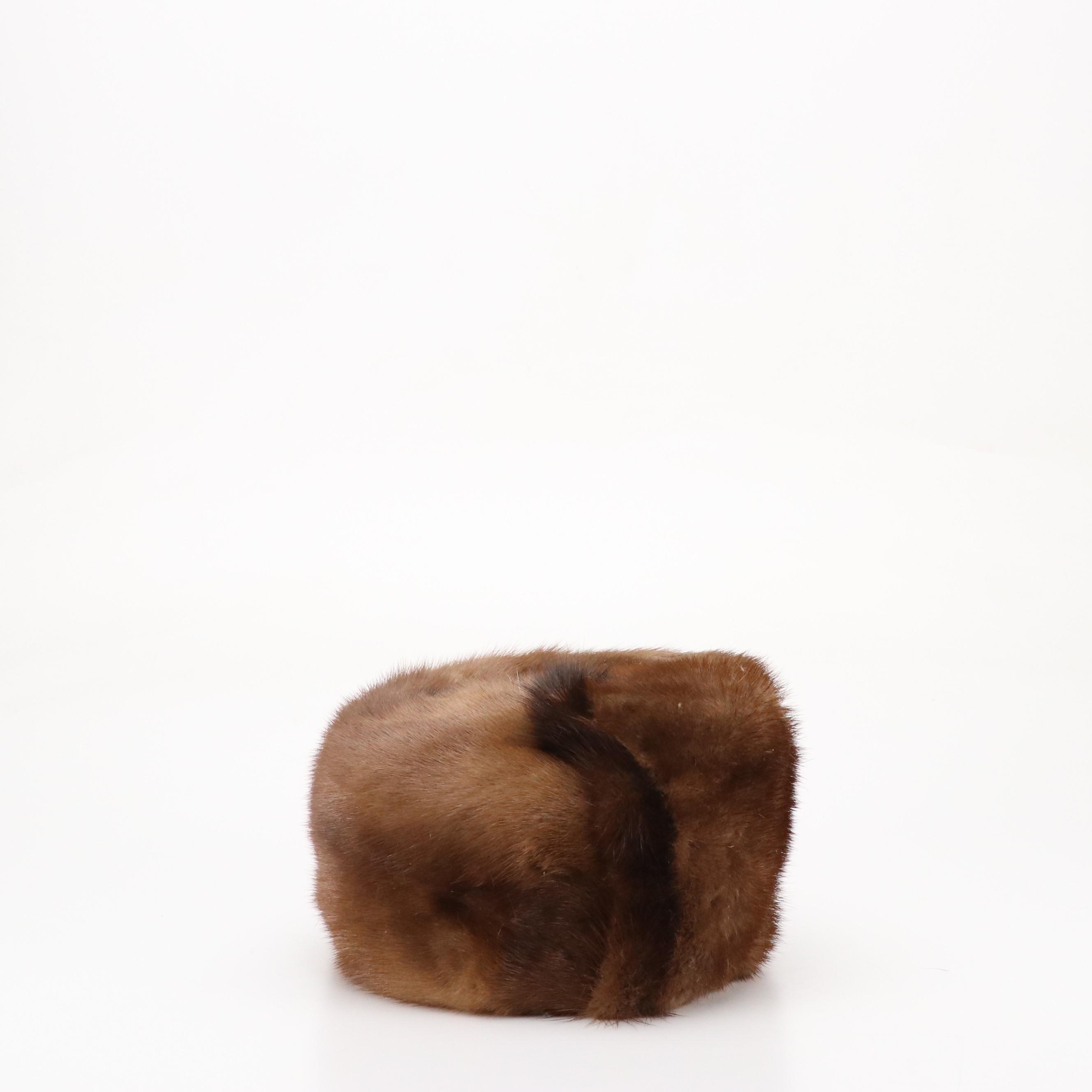 Forhat and Other Vintage Mink Fur Pillbox Hats